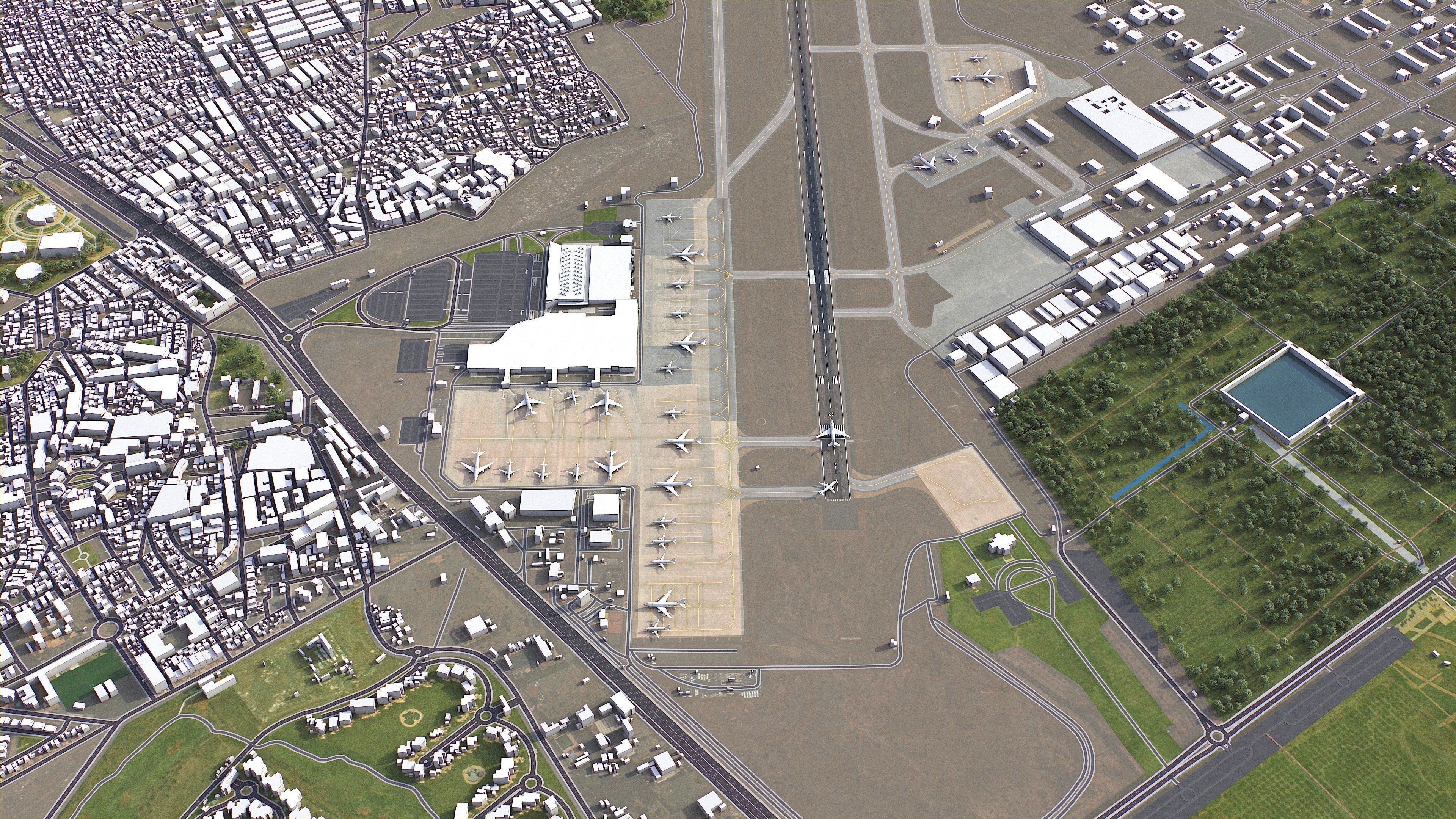 Marrakesh - 3D City Model Low-poly 3D model_22