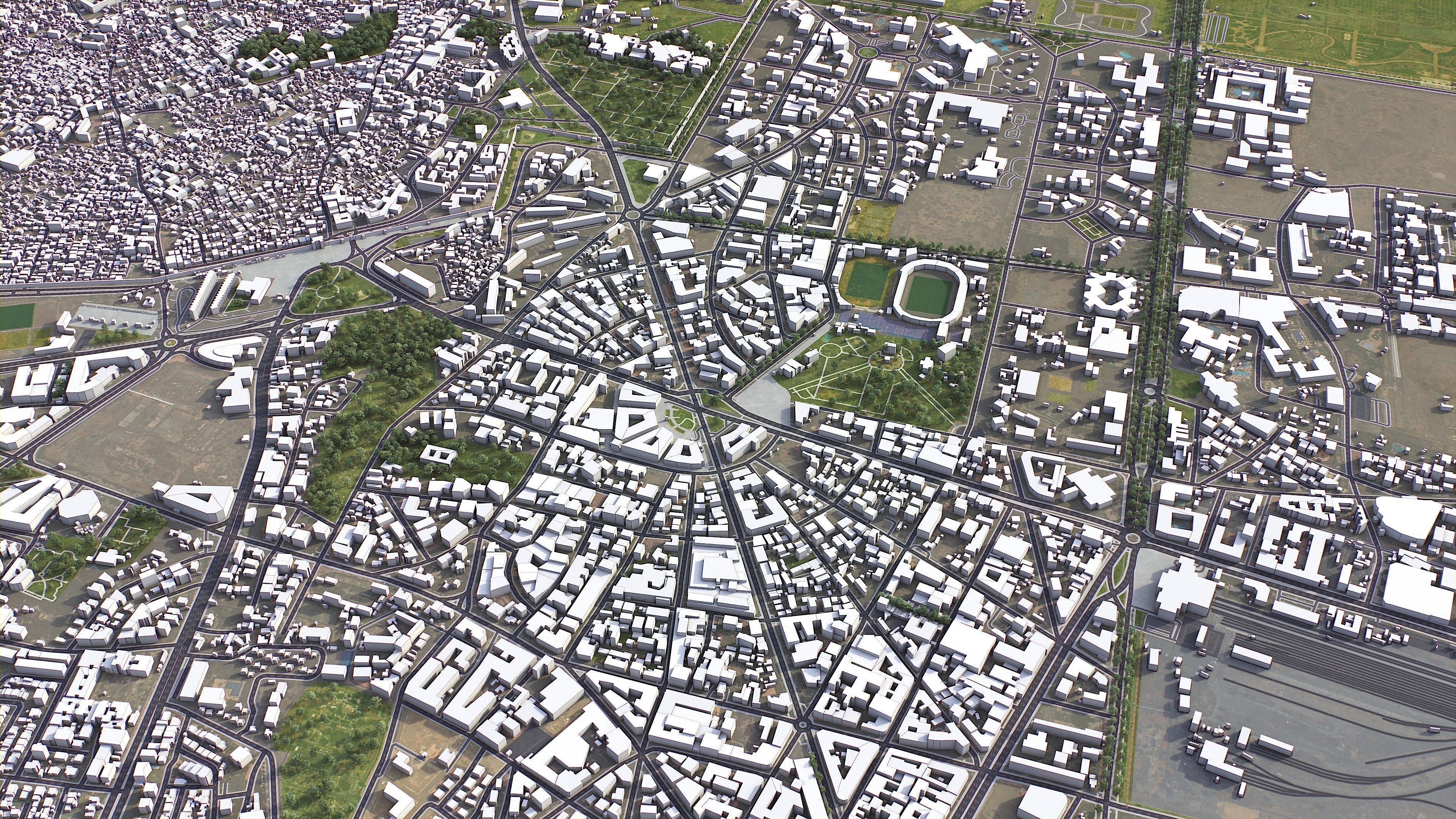 Marrakesh - 3D City Model Low-poly 3D model_14