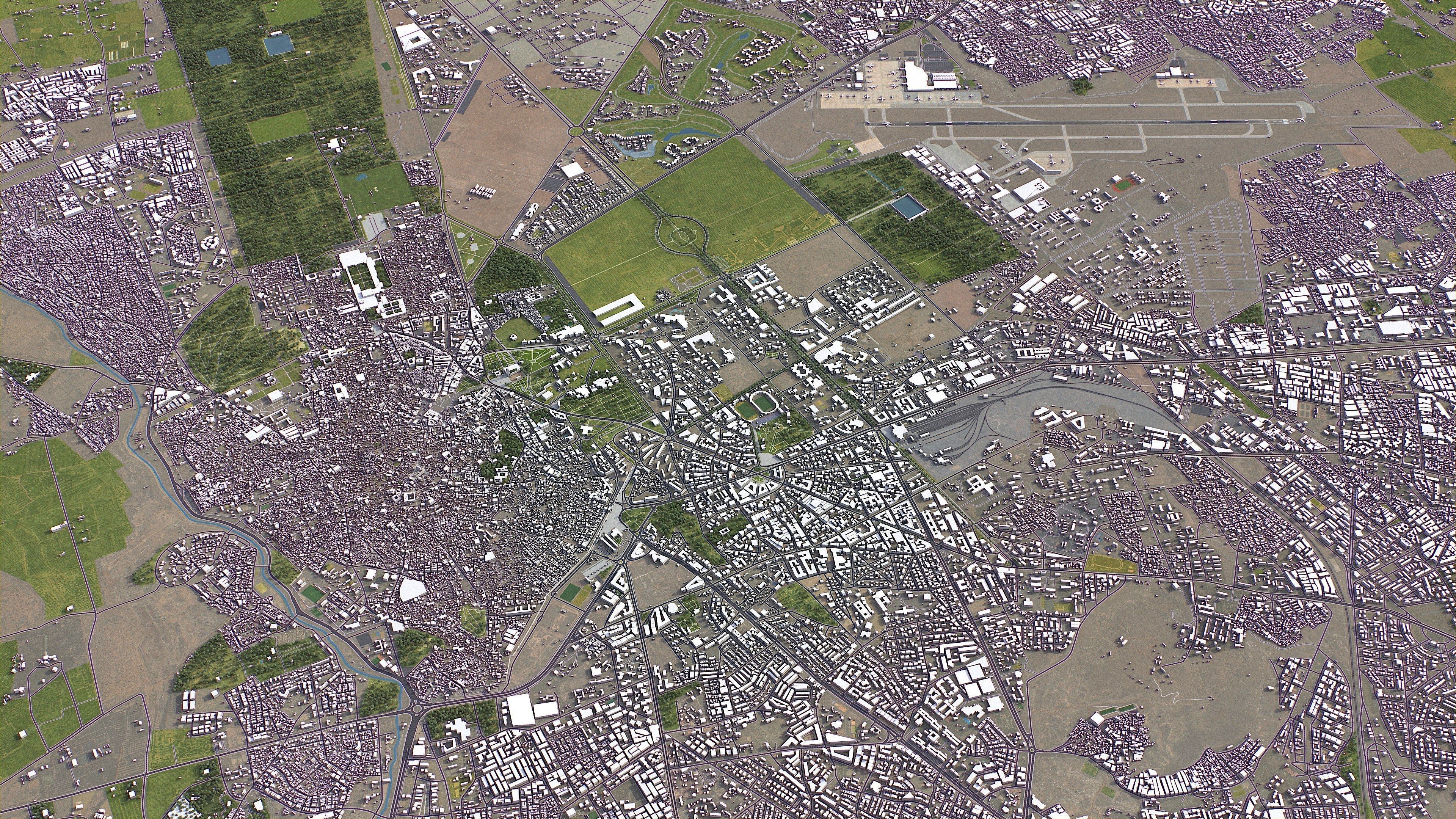 Marrakesh - 3D City Model Low-poly 3D model_8