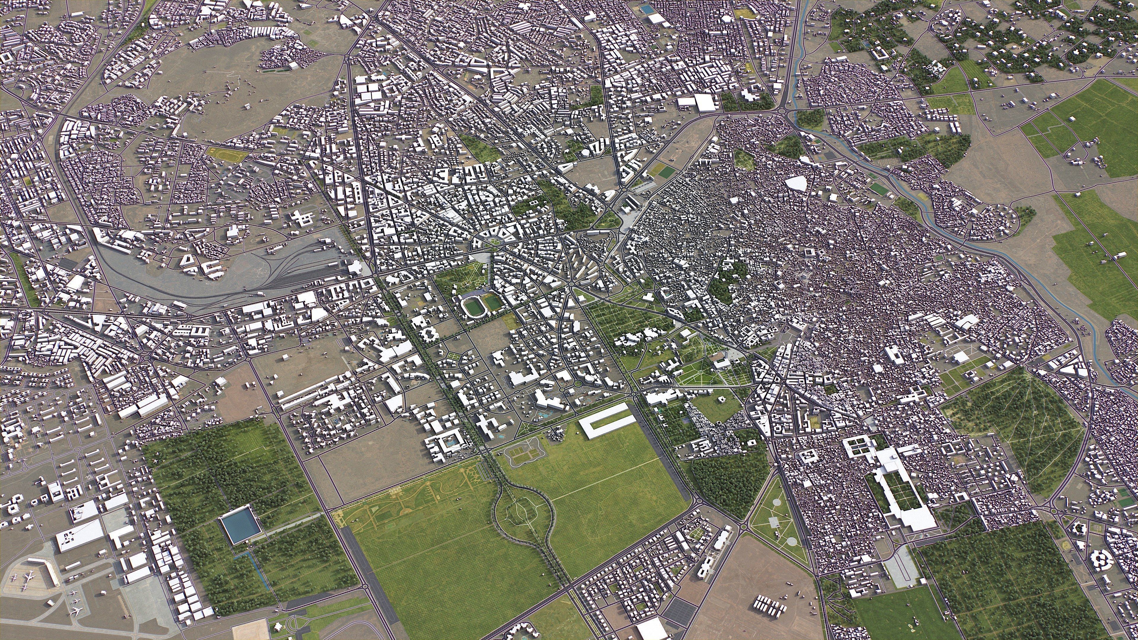 Marrakesh - 3D City Model Low-poly 3D model_5