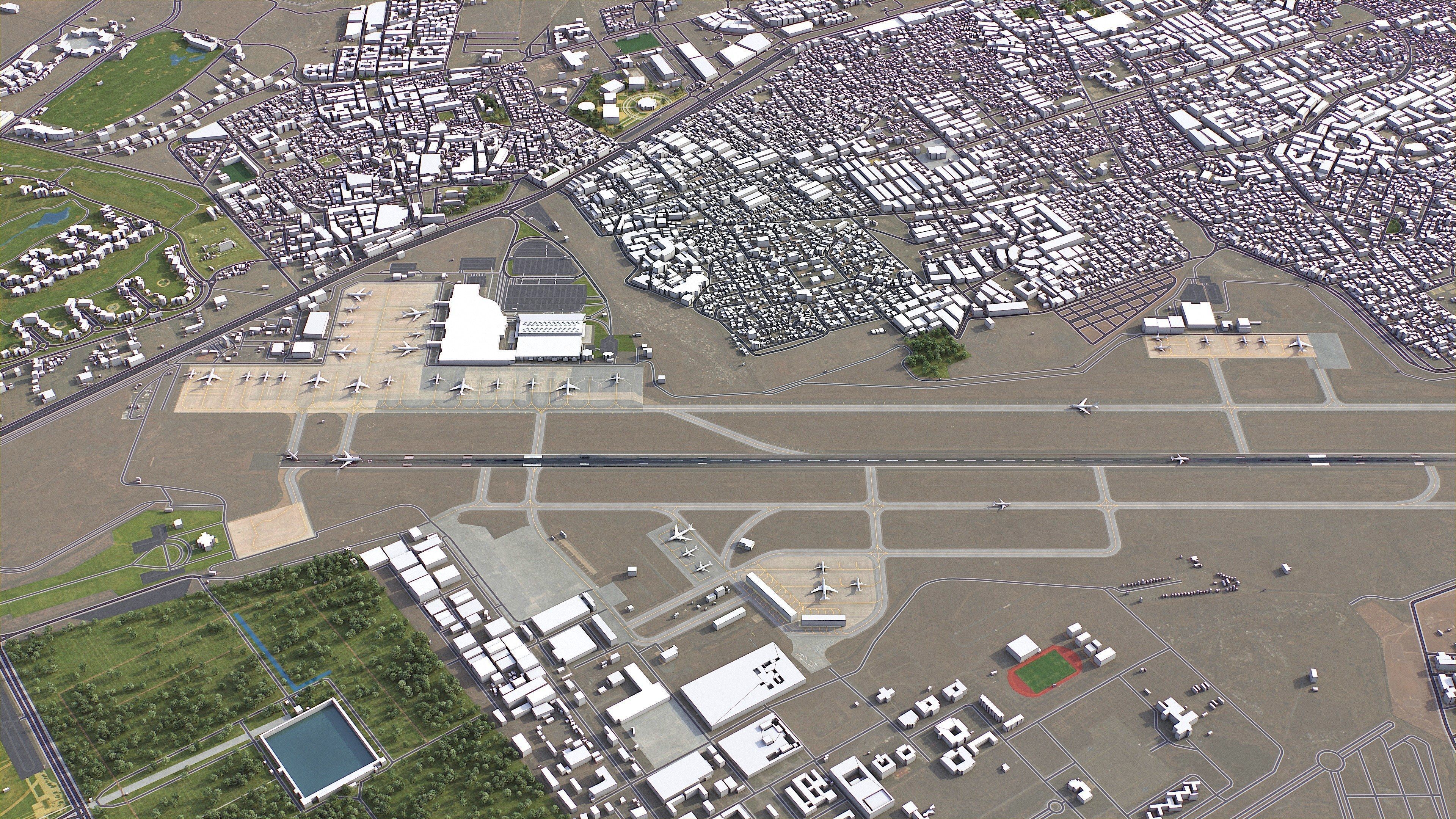 Marrakesh - 3D City Model Low-poly 3D model_20