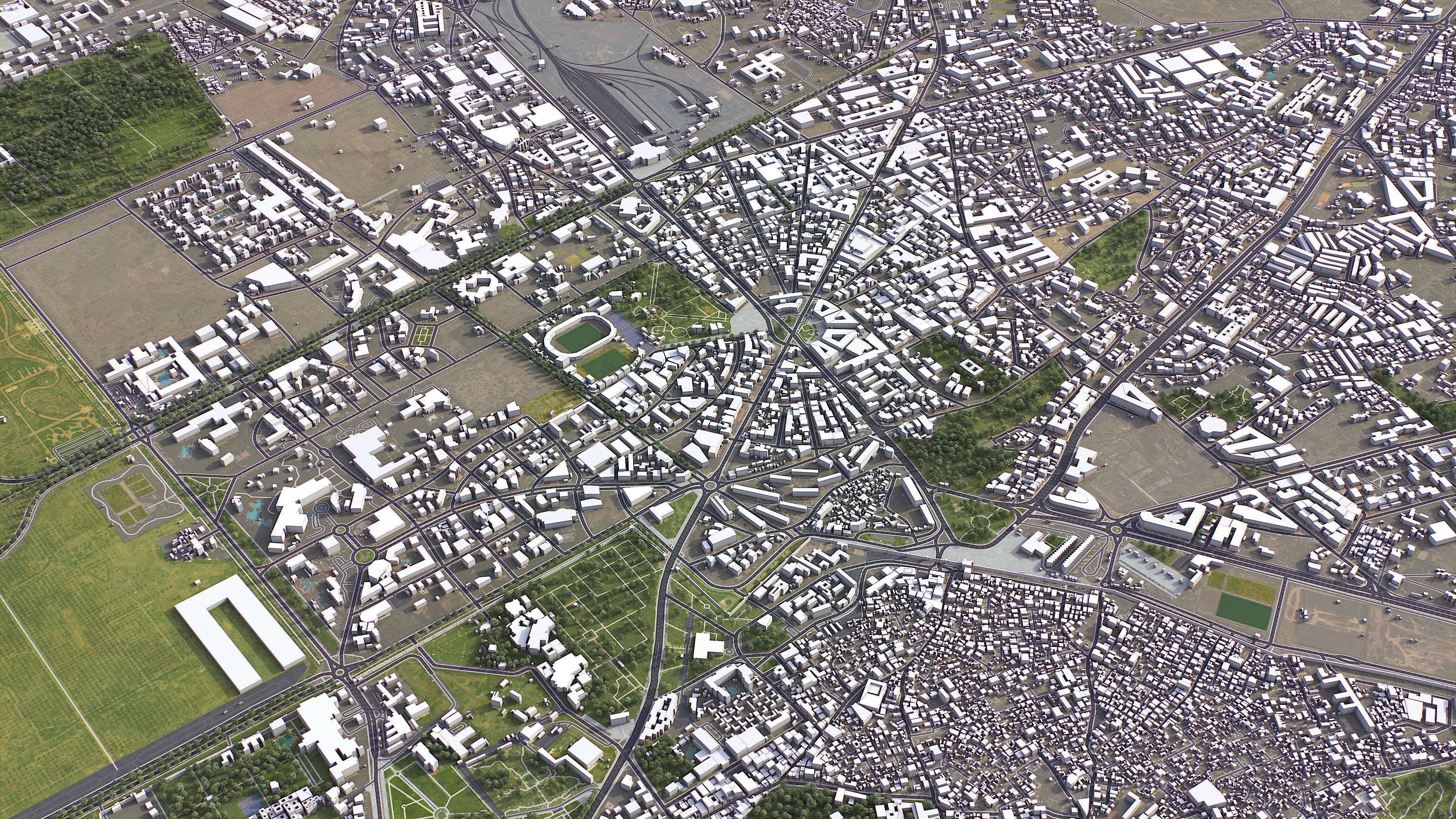 Marrakesh - 3D City Model Low-poly 3D model_13