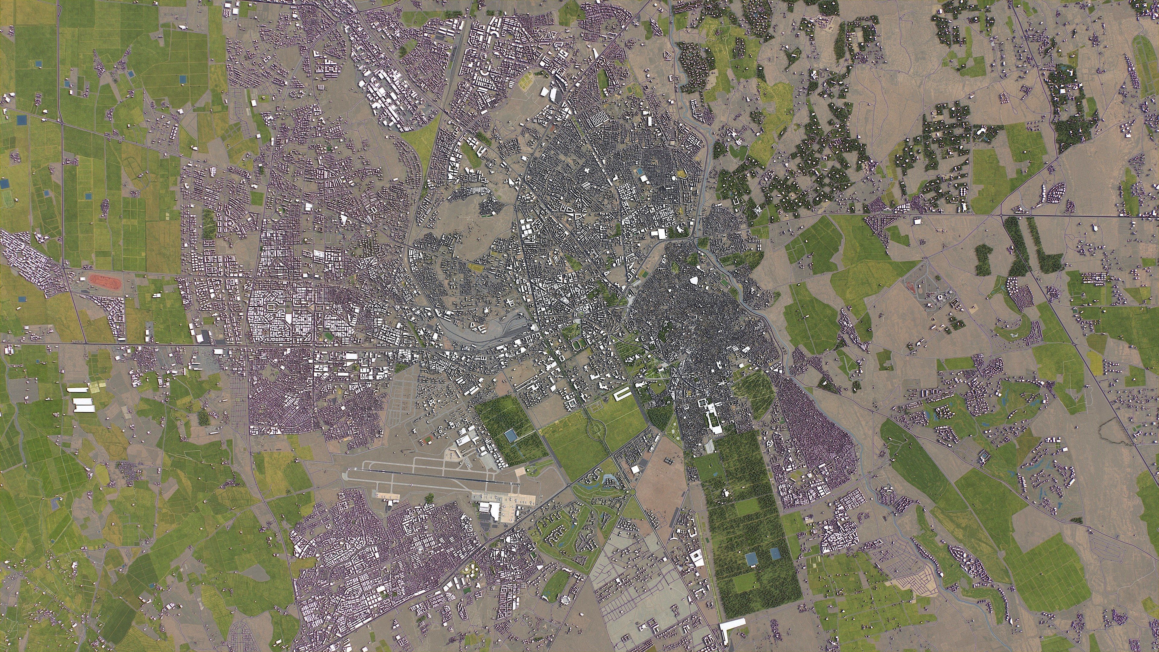 Marrakesh - 3D City Model Low-poly 3D model_3