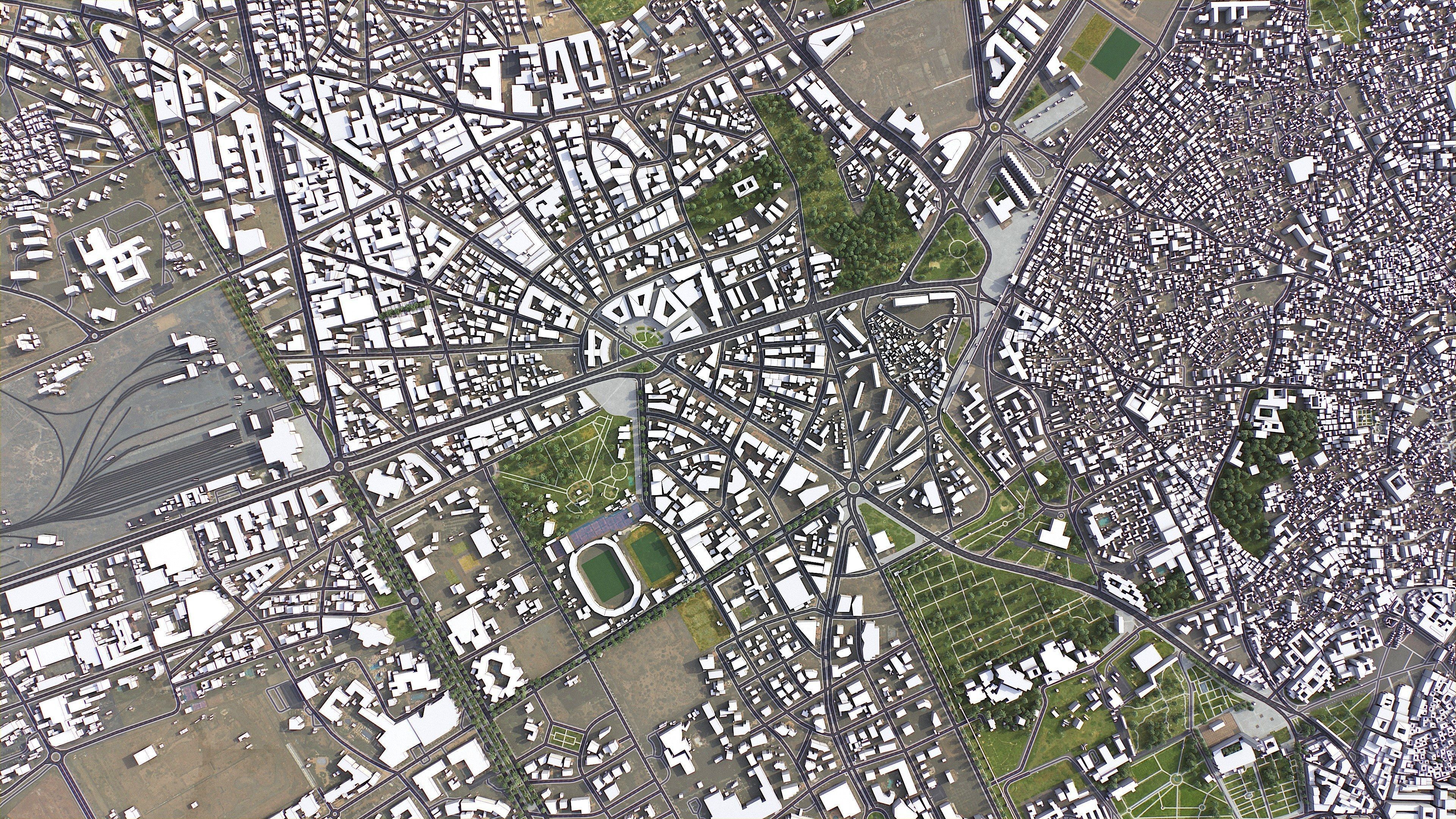 Marrakesh - 3D City Model Low-poly 3D model_16