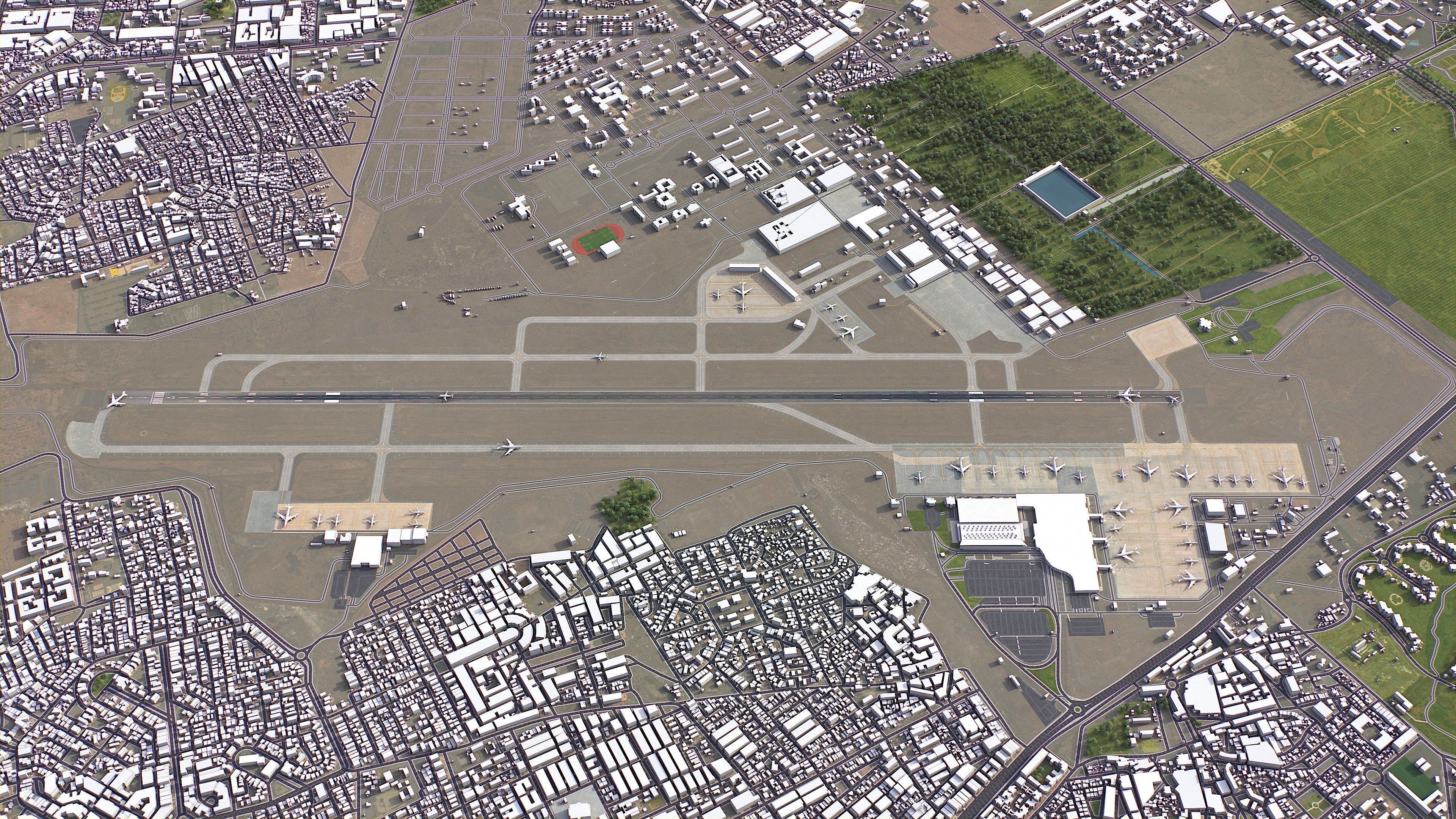 Marrakesh - 3D City Model Low-poly 3D model_23