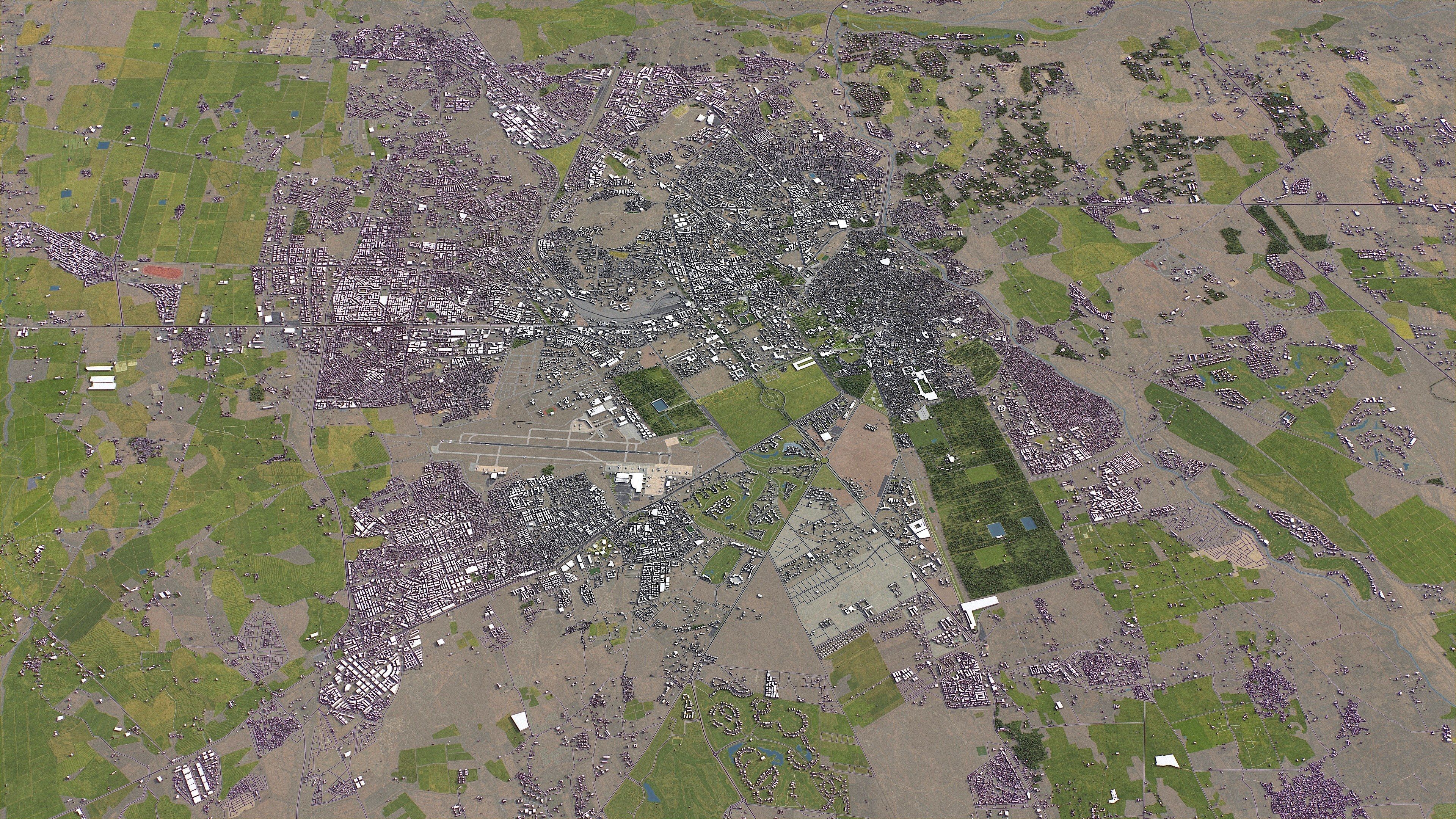 Marrakesh - 3D City Model Low-poly 3D model_6