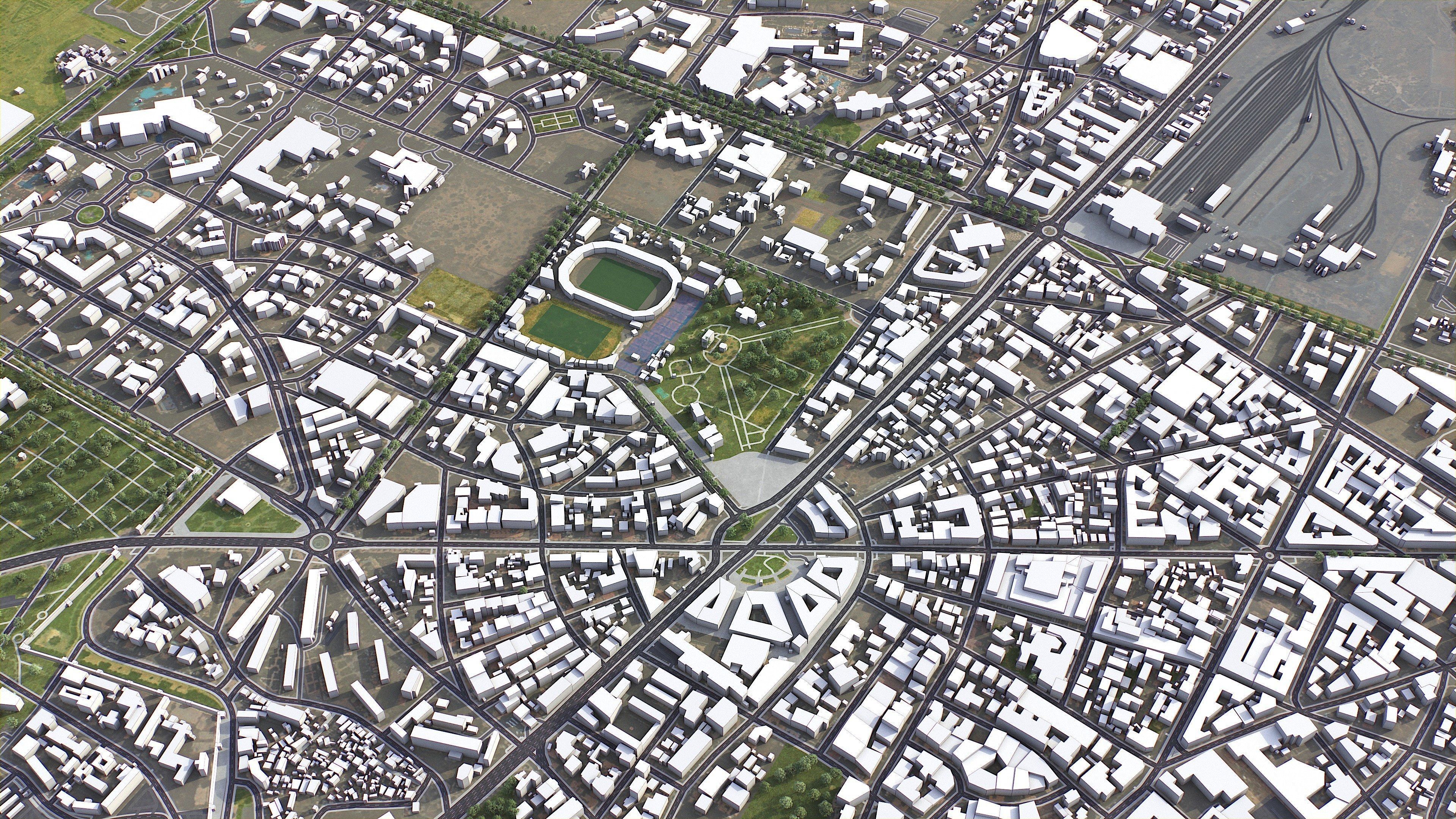 Marrakesh - 3D City Model Low-poly 3D model_15