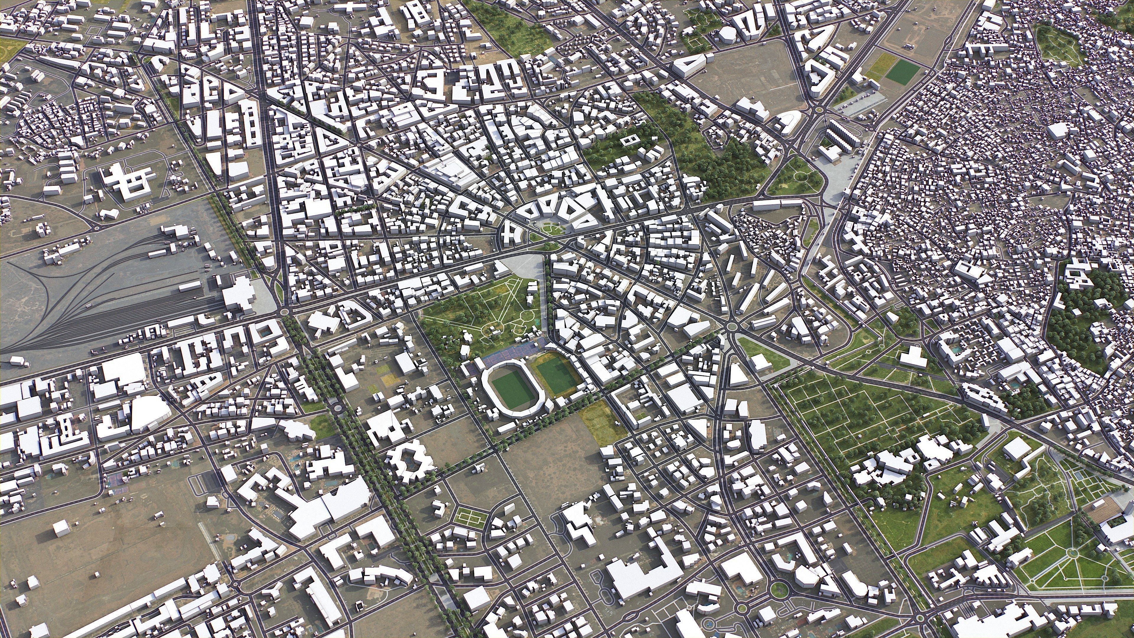 Marrakesh - 3D City Model Low-poly 3D model_2