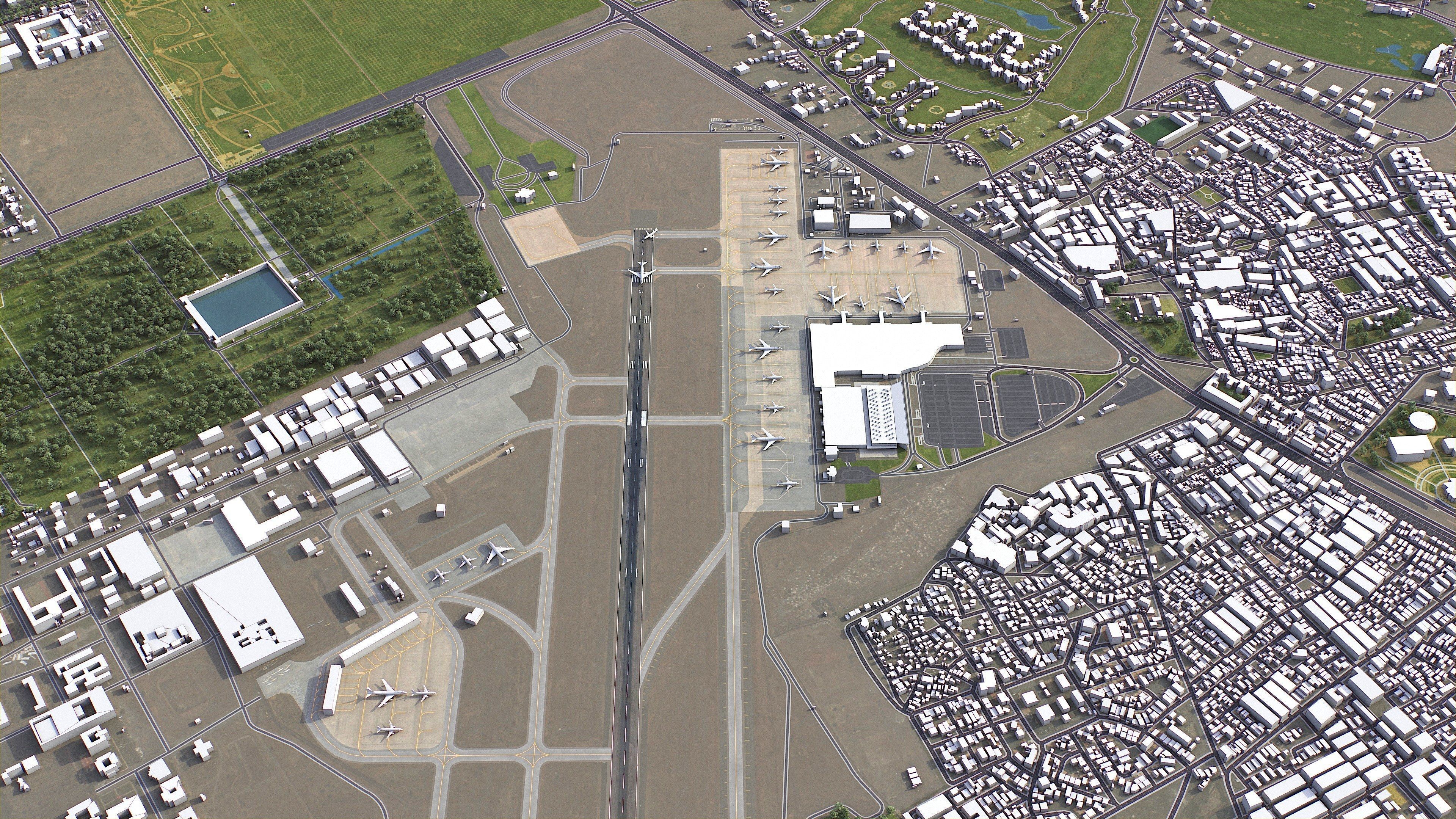 Marrakesh - 3D City Model Low-poly 3D model_17