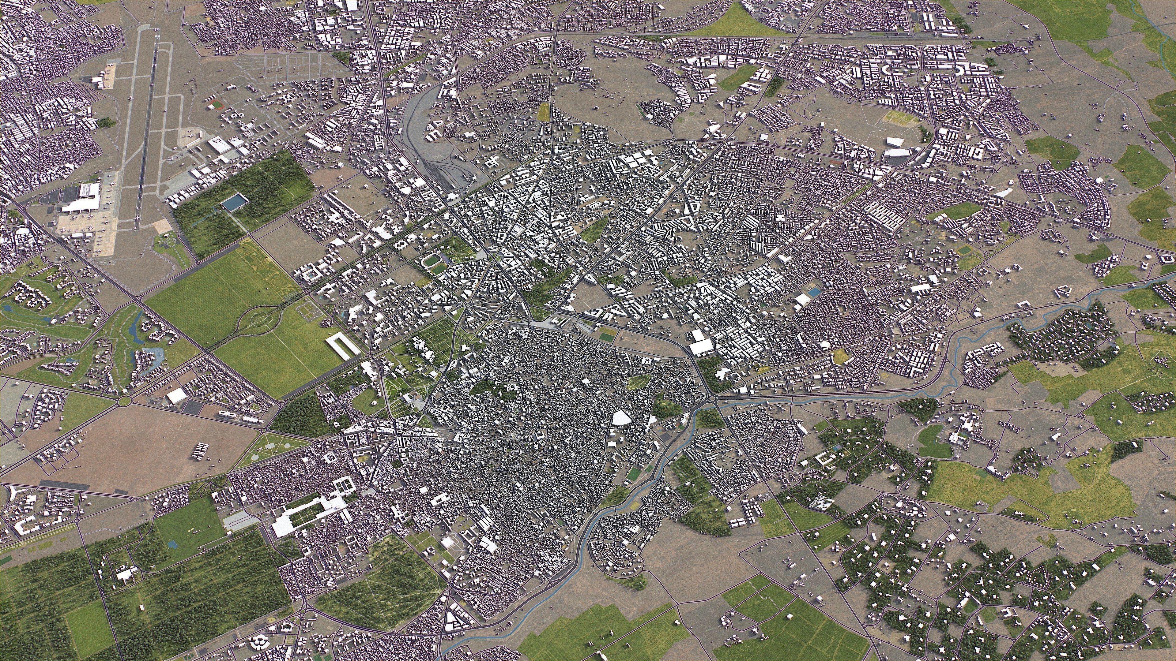 Marrakesh - 3D City Model Low-poly 3D model_7