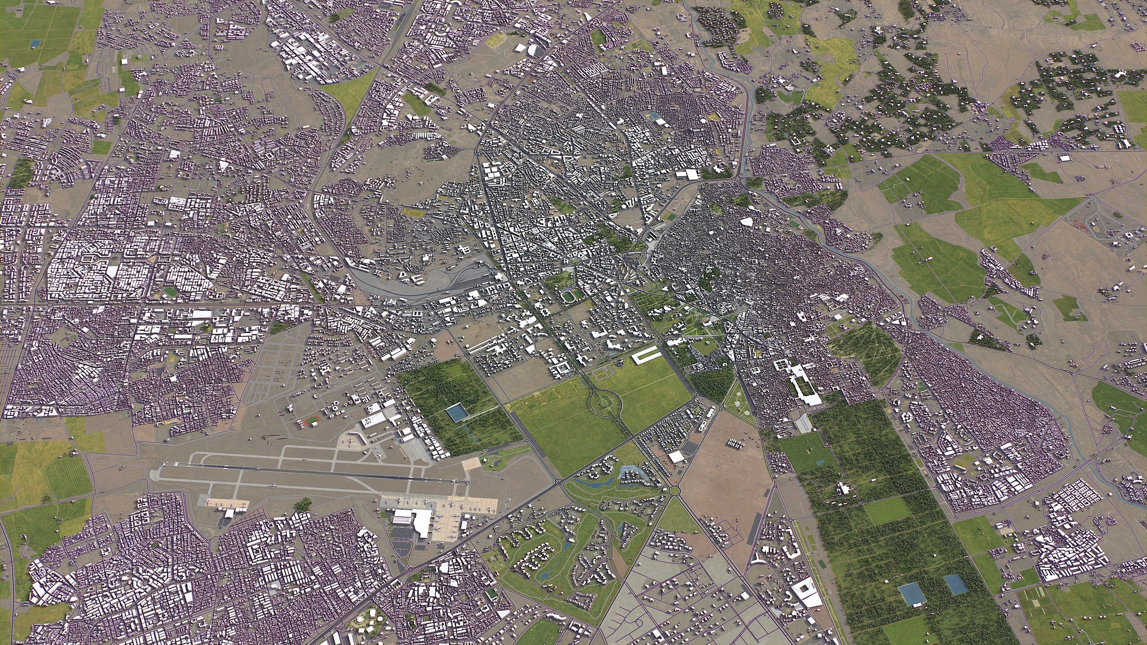 Marrakesh - 3D City Model Low-poly 3D model_11