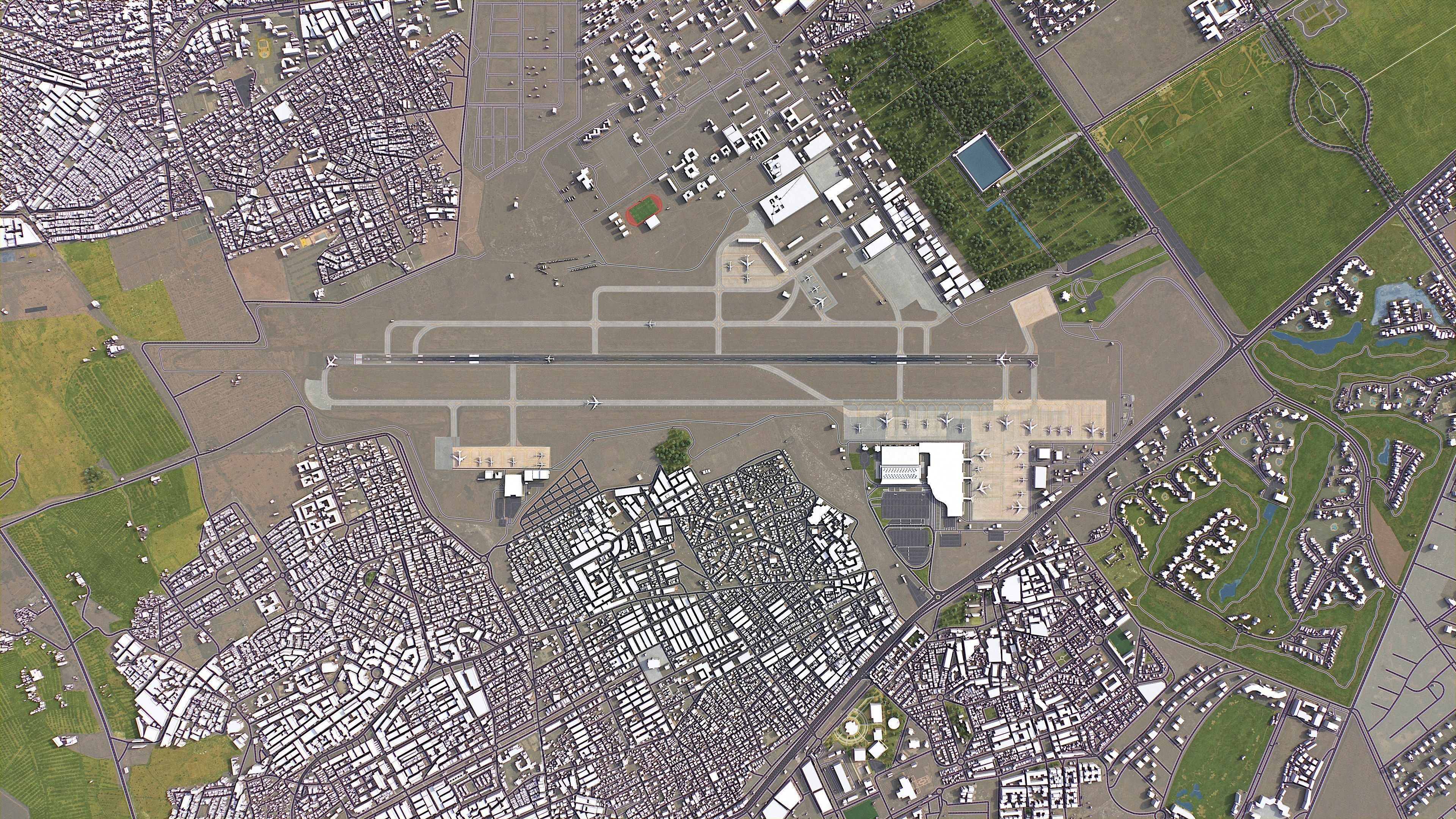 Marrakesh - 3D City Model Low-poly 3D model_19