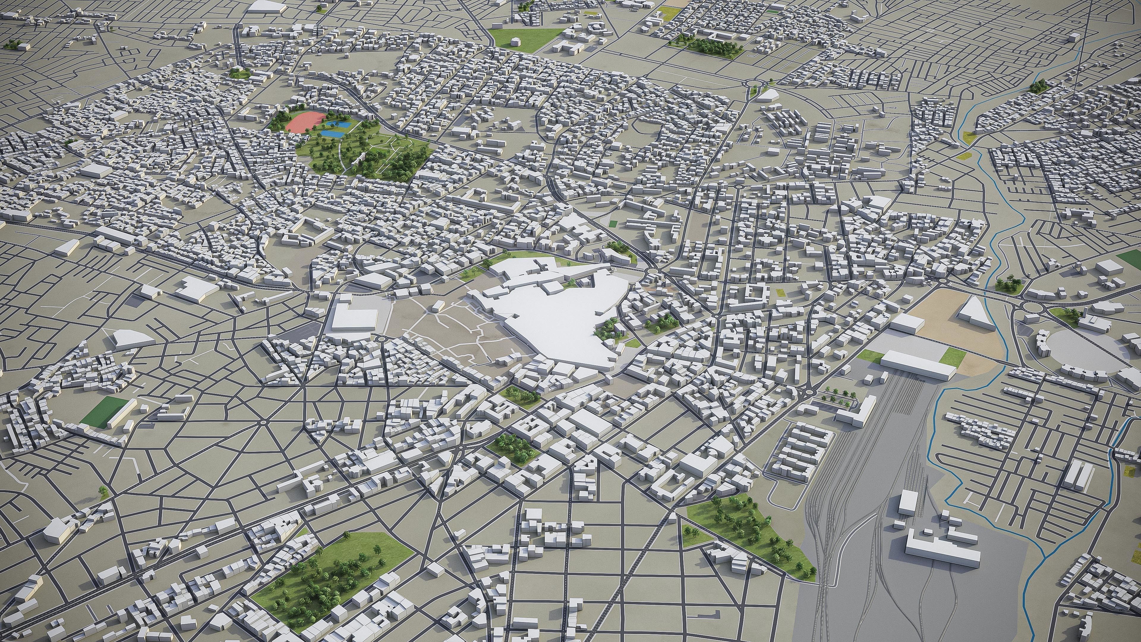 Oujda  Low-poly 3D model_5