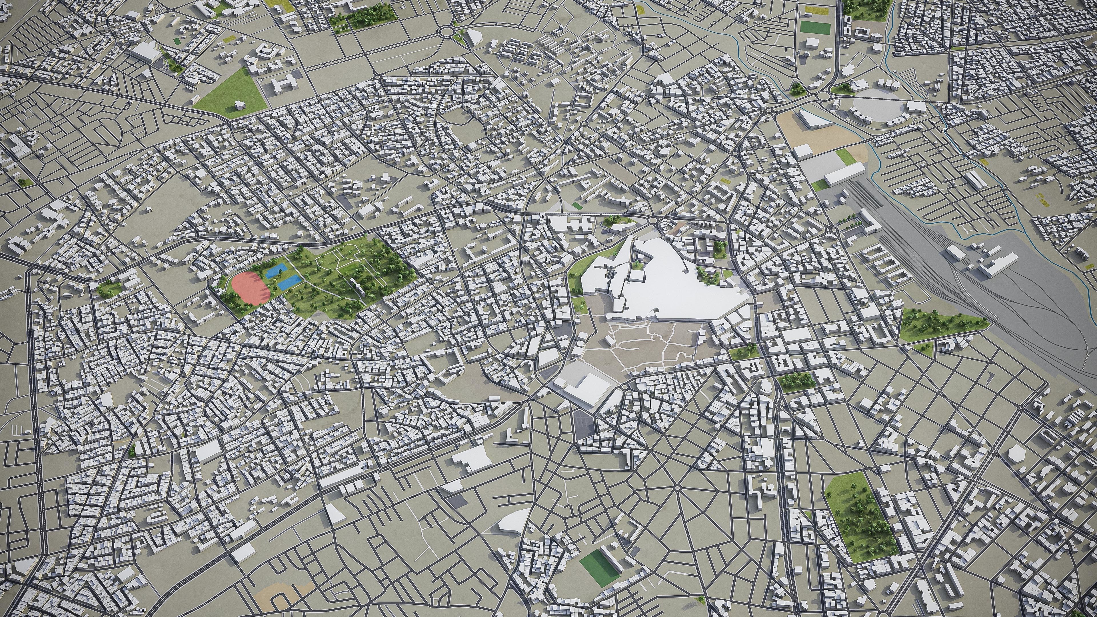 Oujda  Low-poly 3D model_4