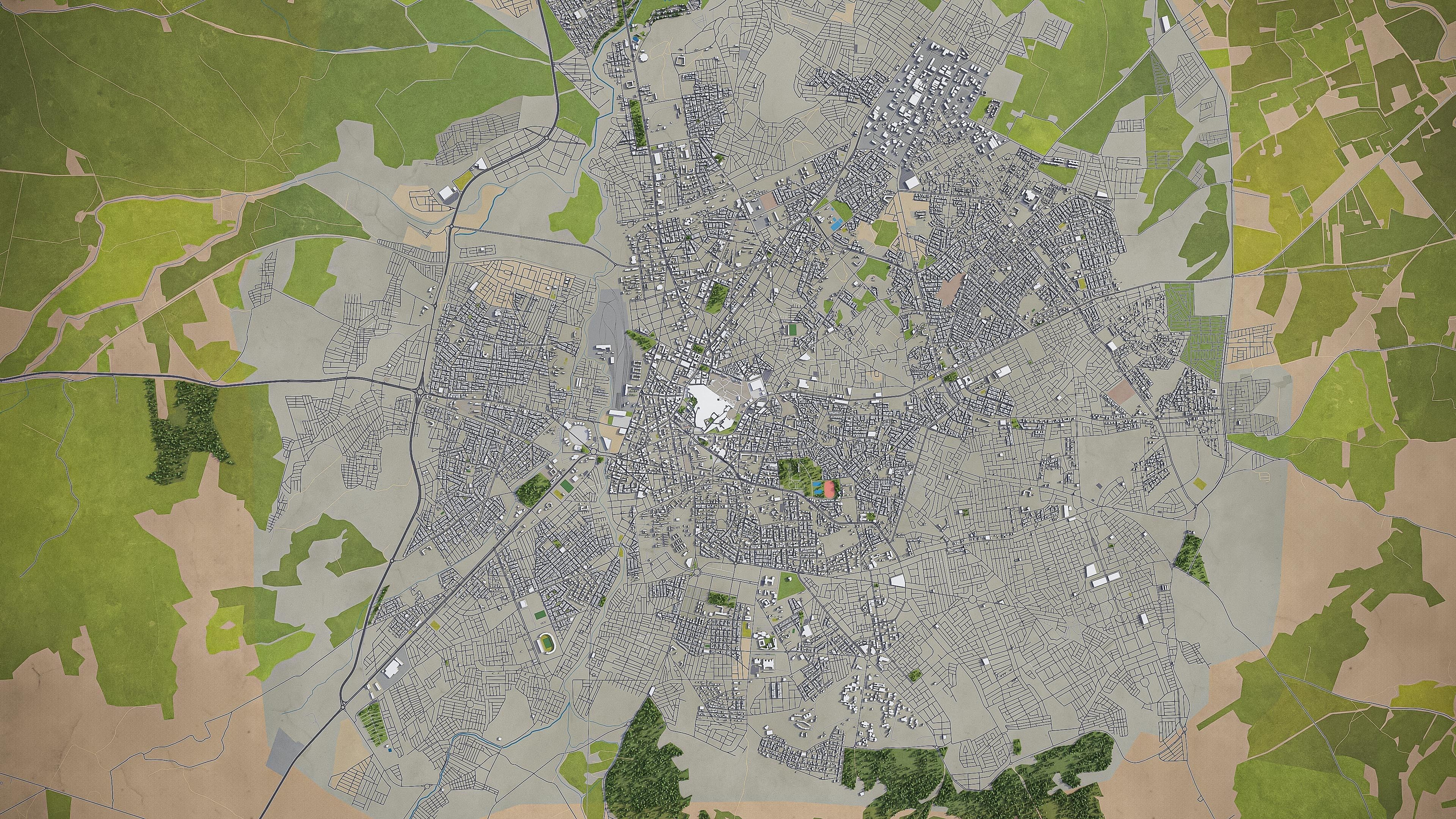 Oujda  Low-poly 3D model_8