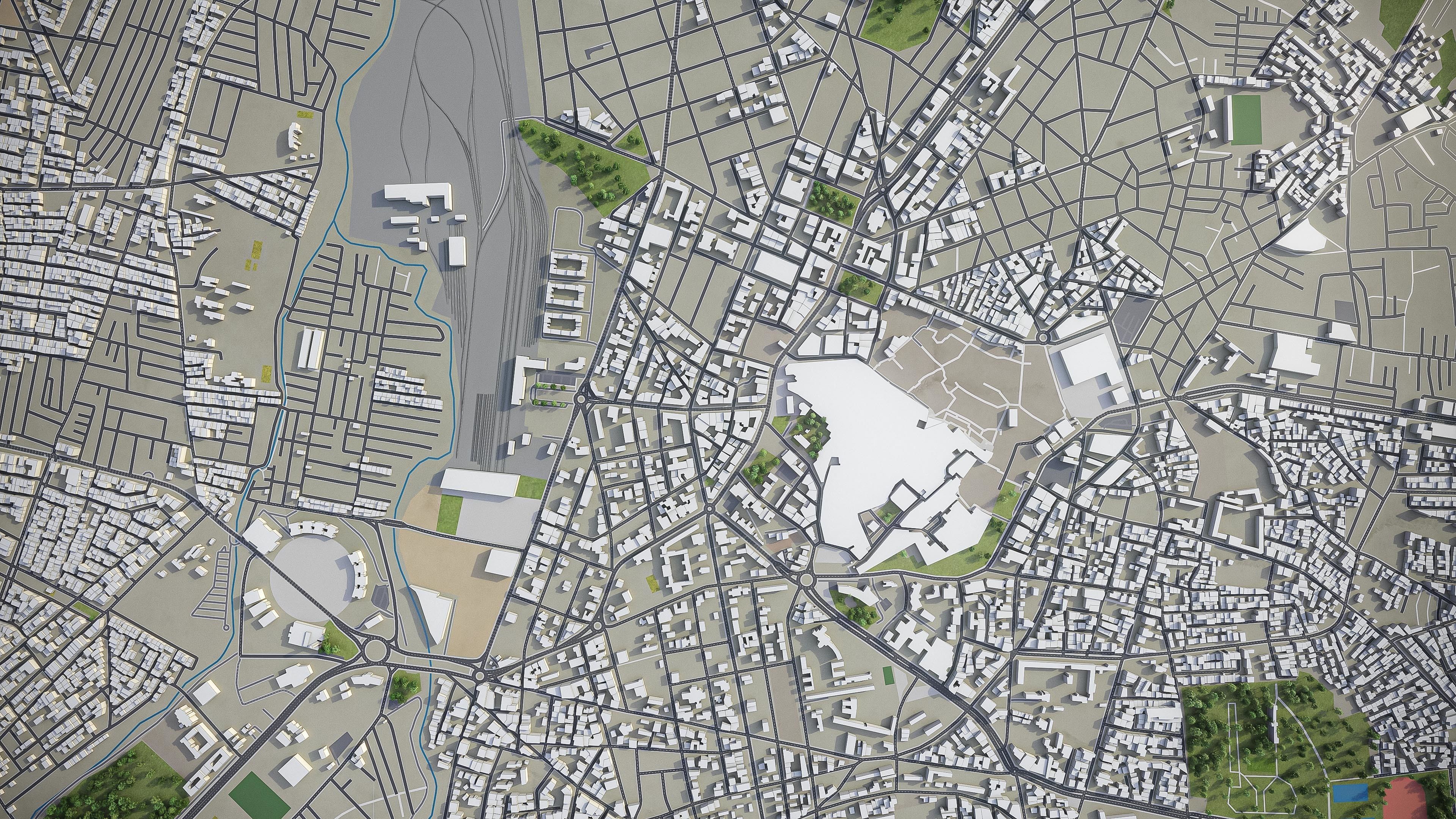 Oujda  Low-poly 3D model_7