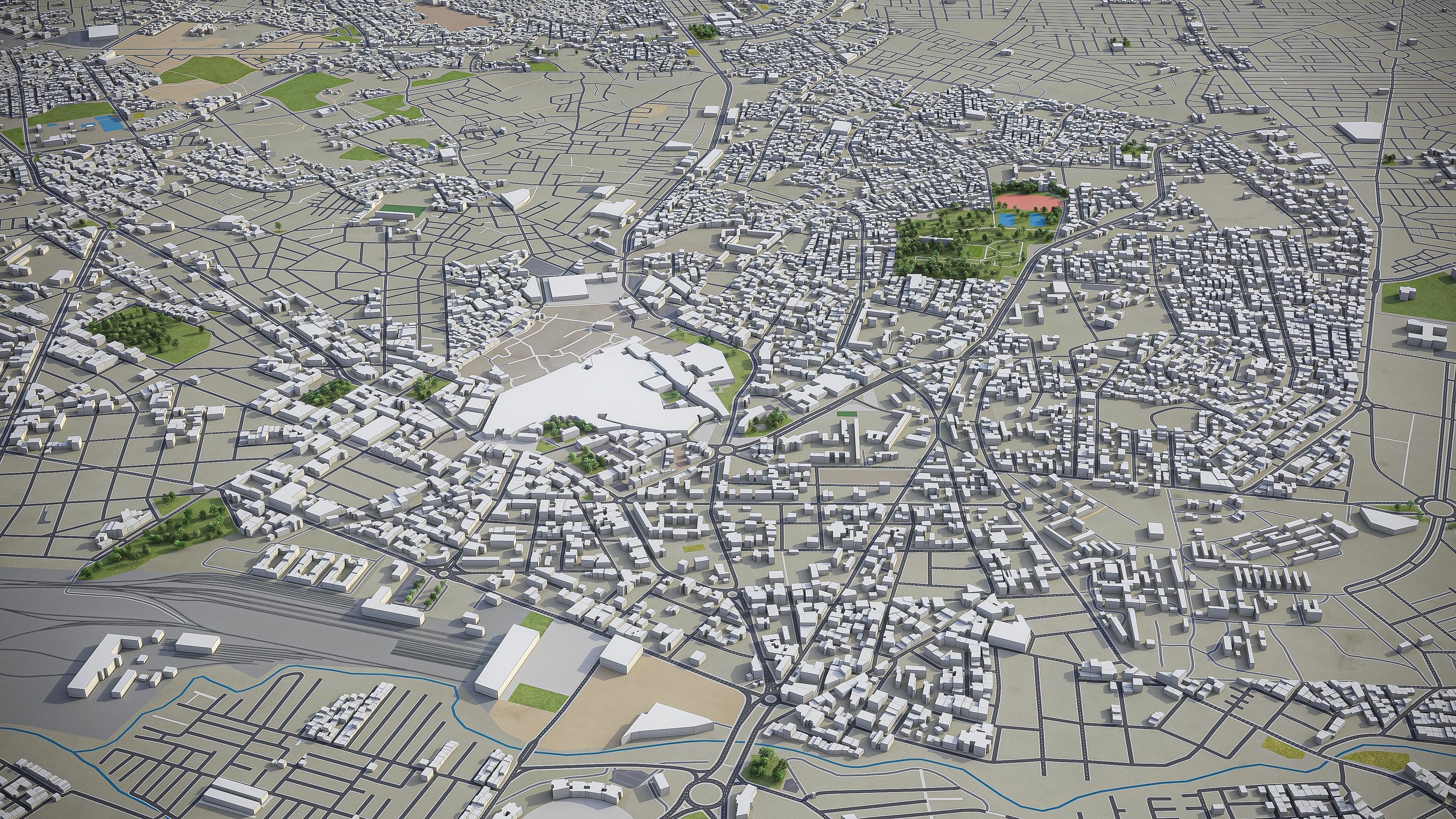 Oujda  Low-poly 3D model_6