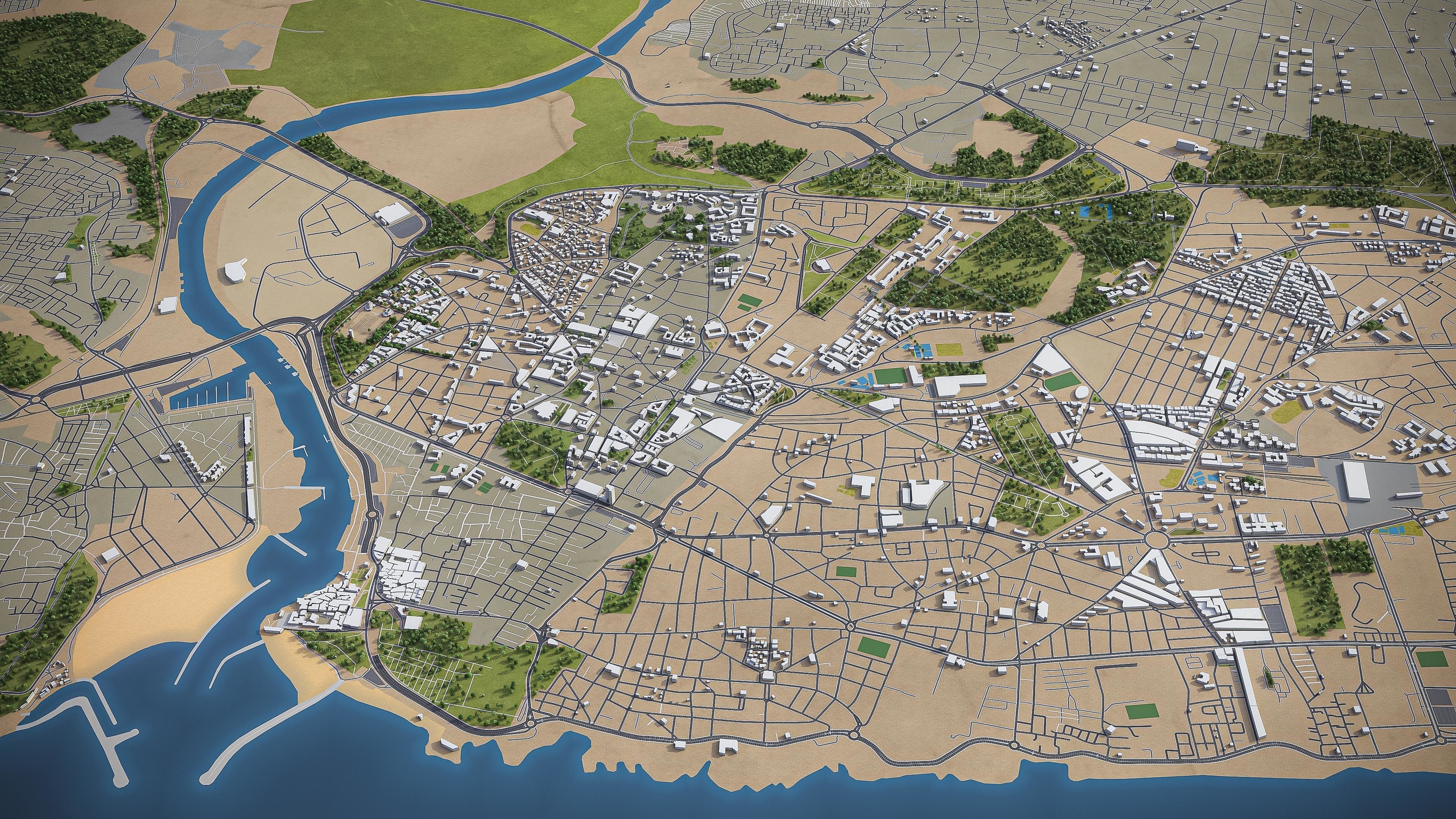 Rabat  Low-poly 3D model_3