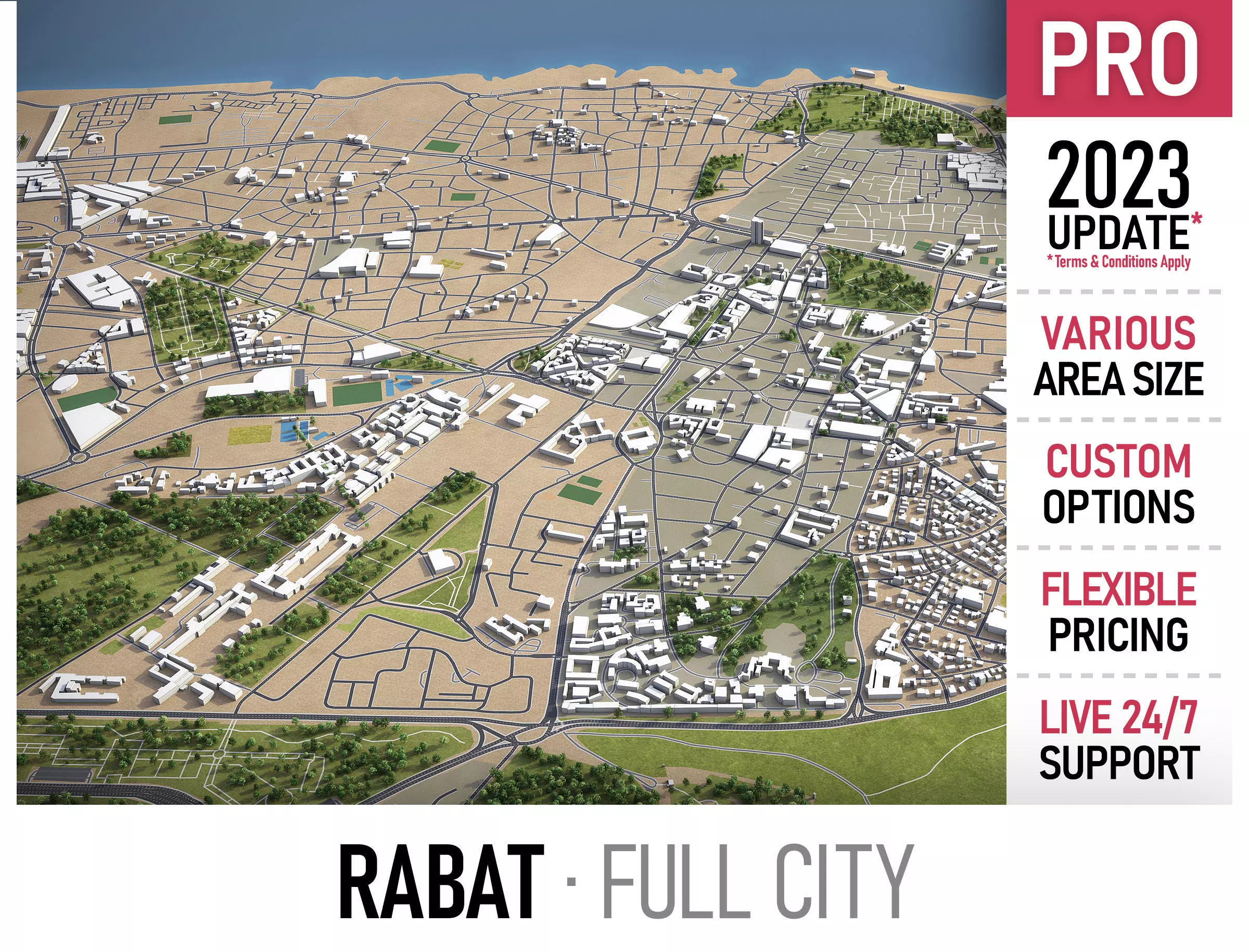 Rabat  Low-poly 3D model_0