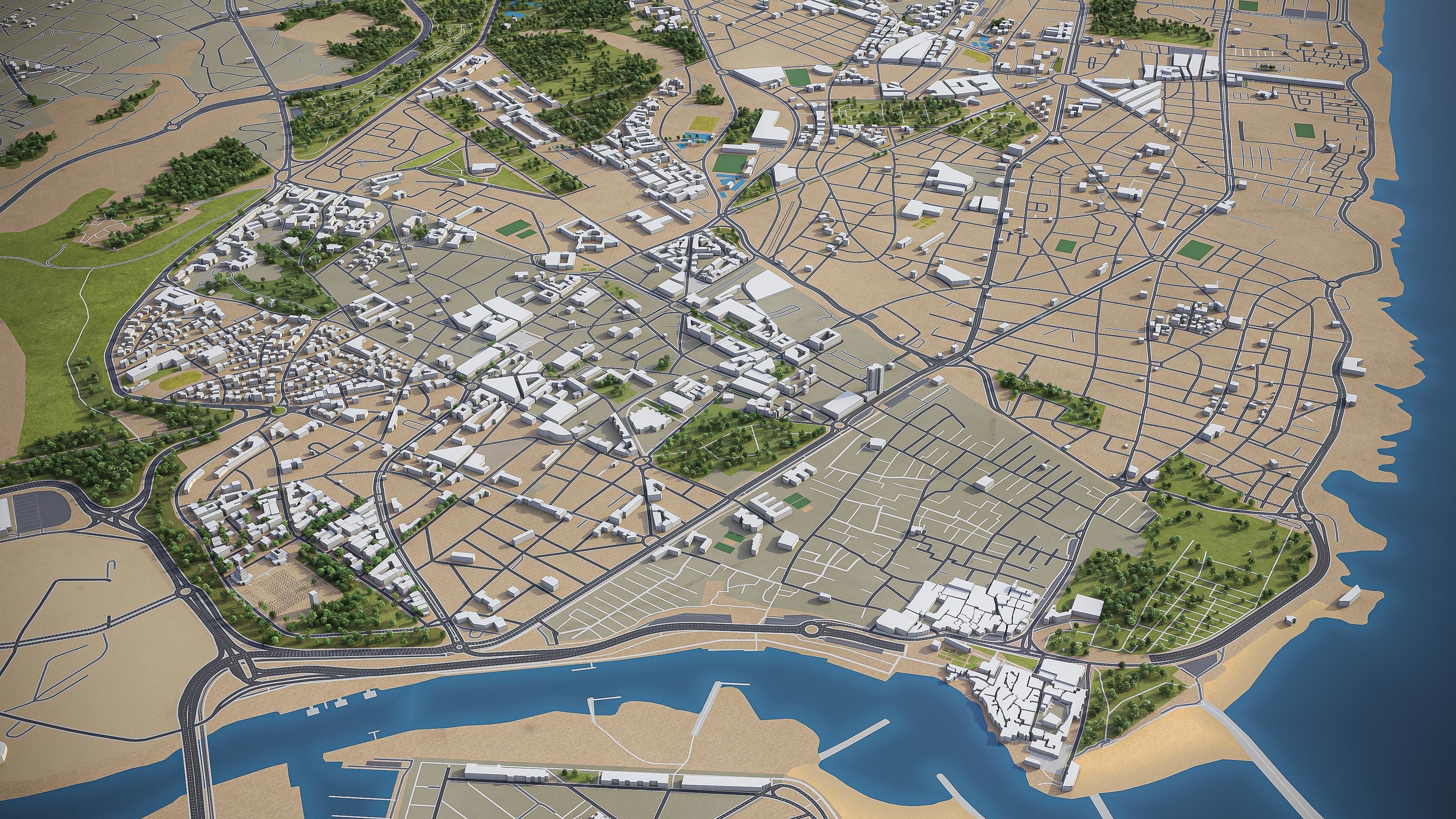 Rabat  Low-poly 3D model_4