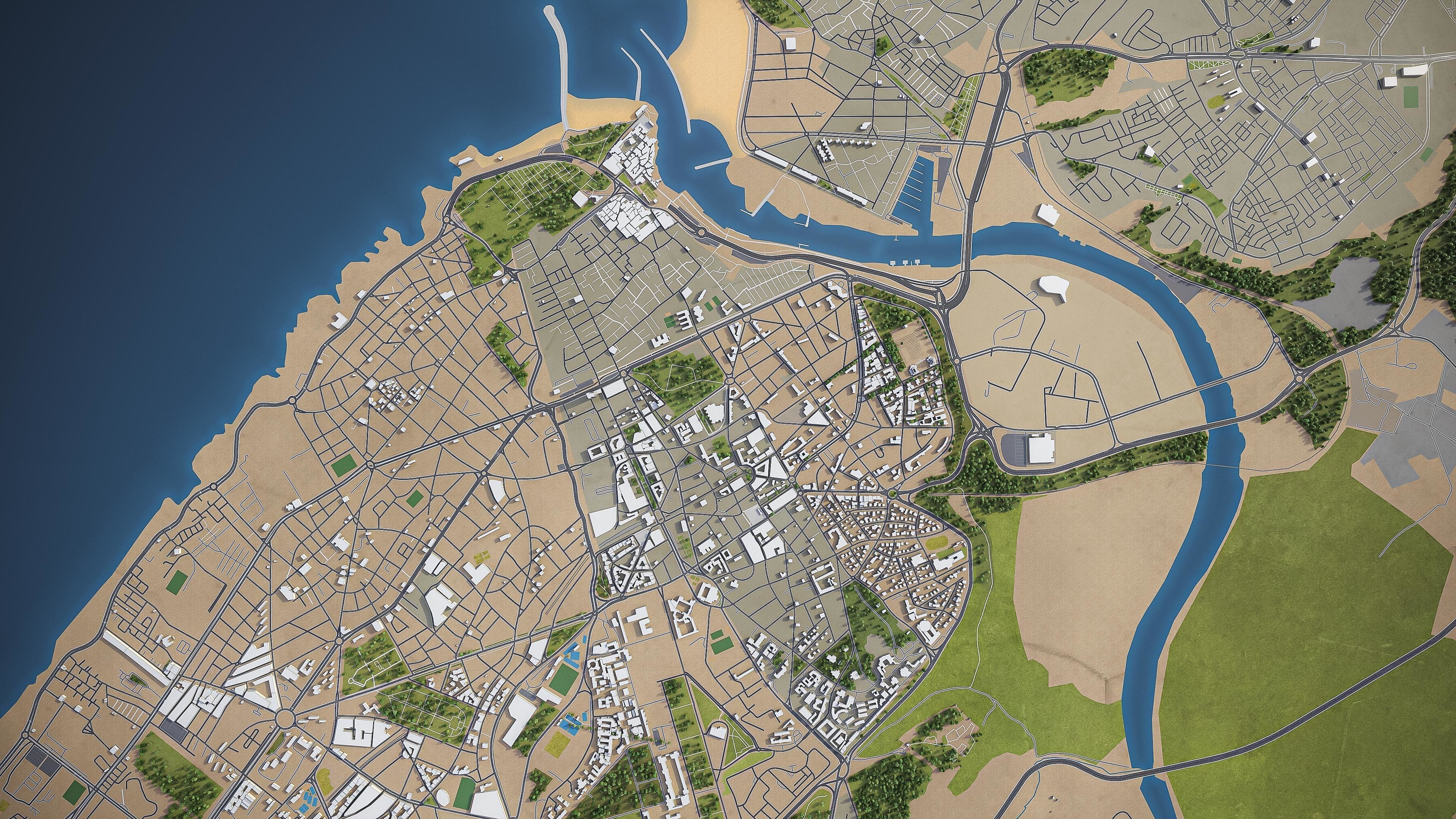 Rabat  Low-poly 3D model_9