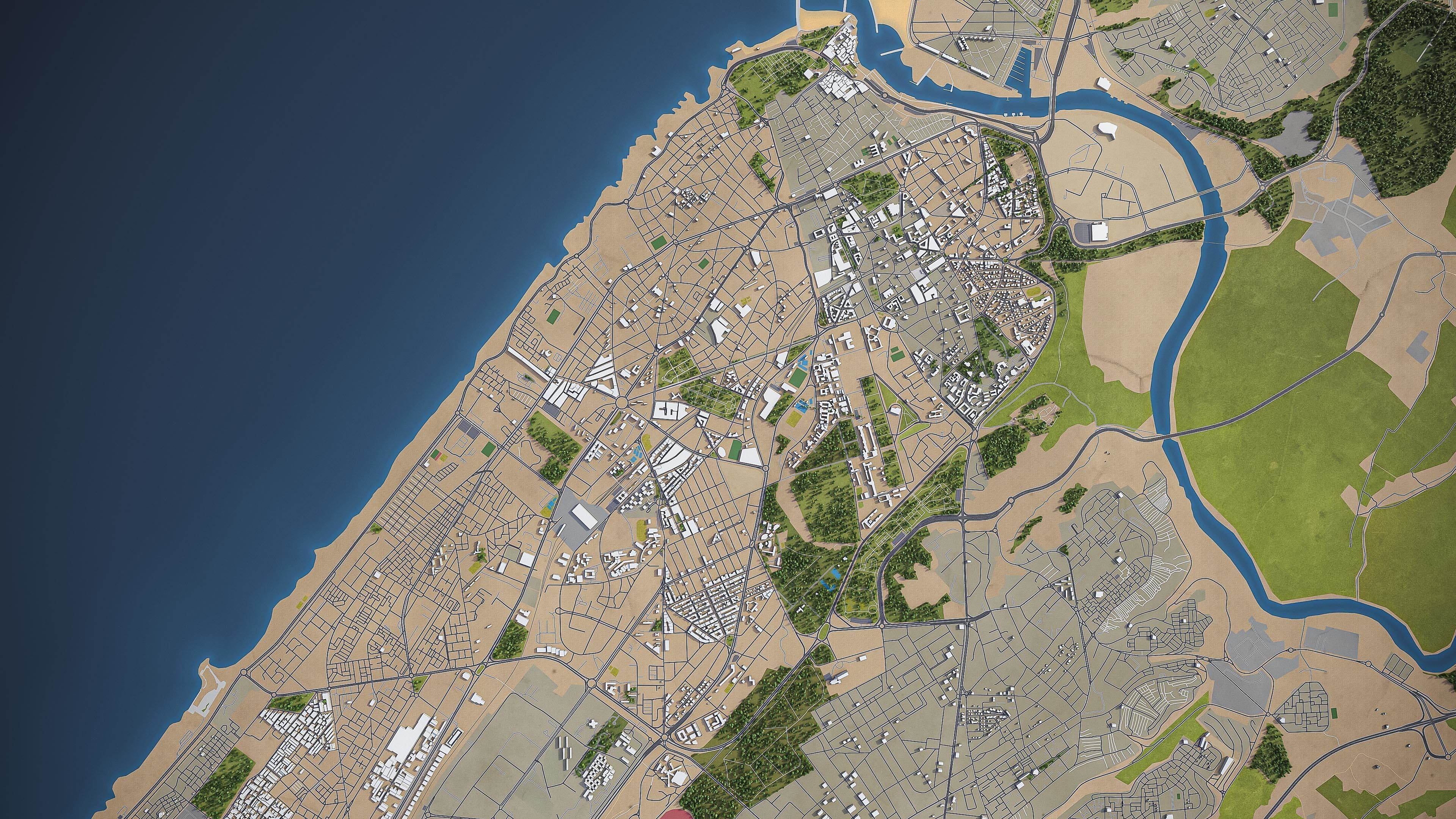 Rabat  Low-poly 3D model_10