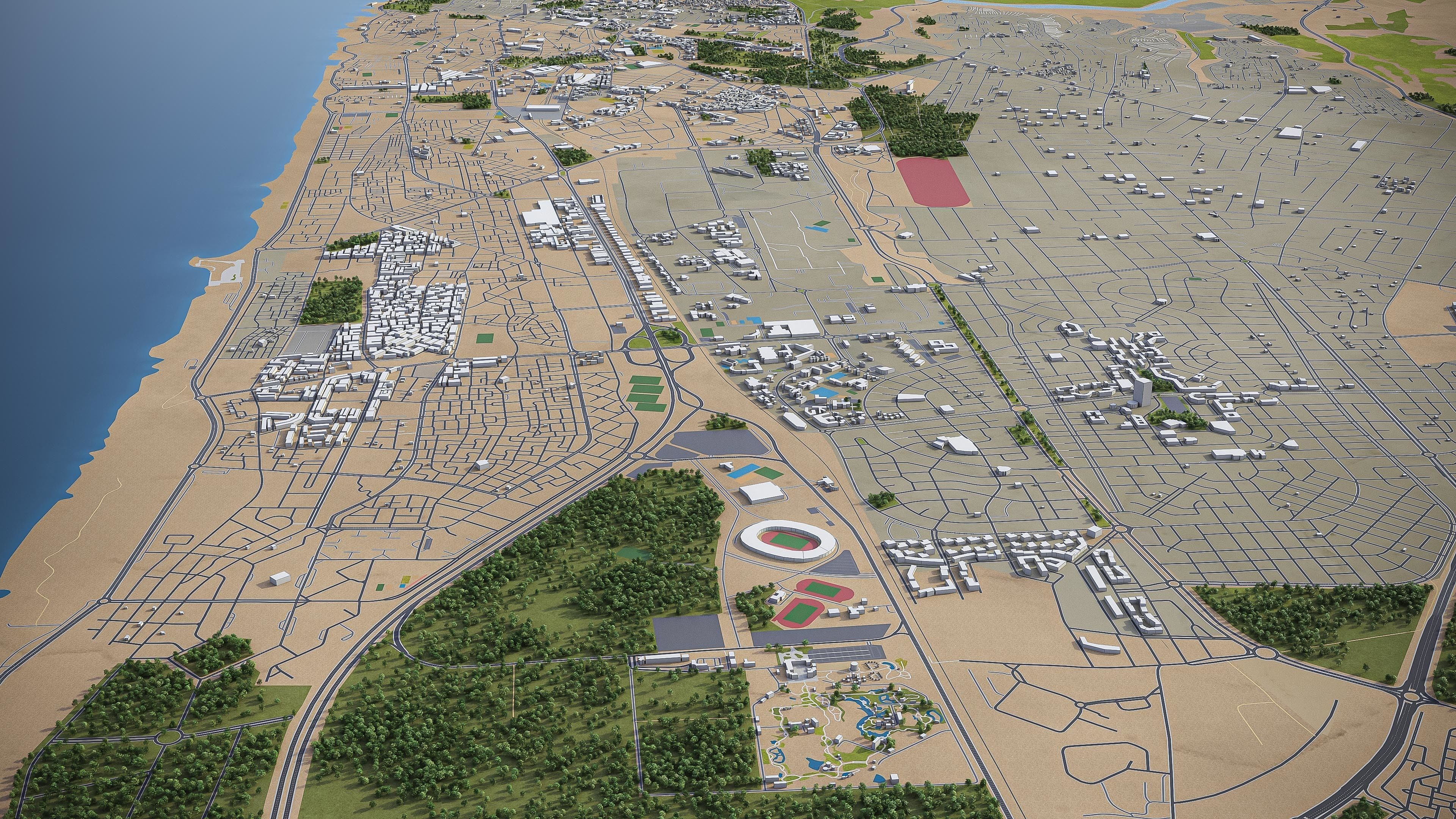 Rabat  Low-poly 3D model_6