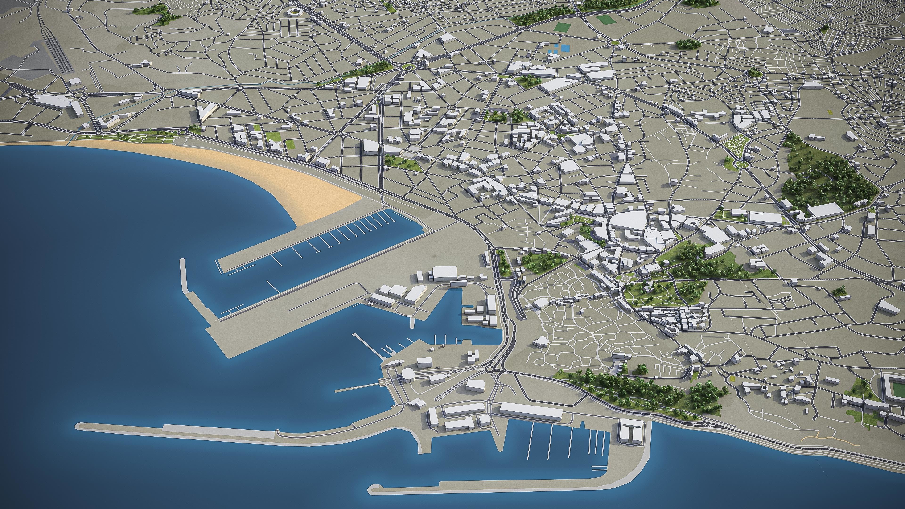 Tangier  Low-poly 3D model_4