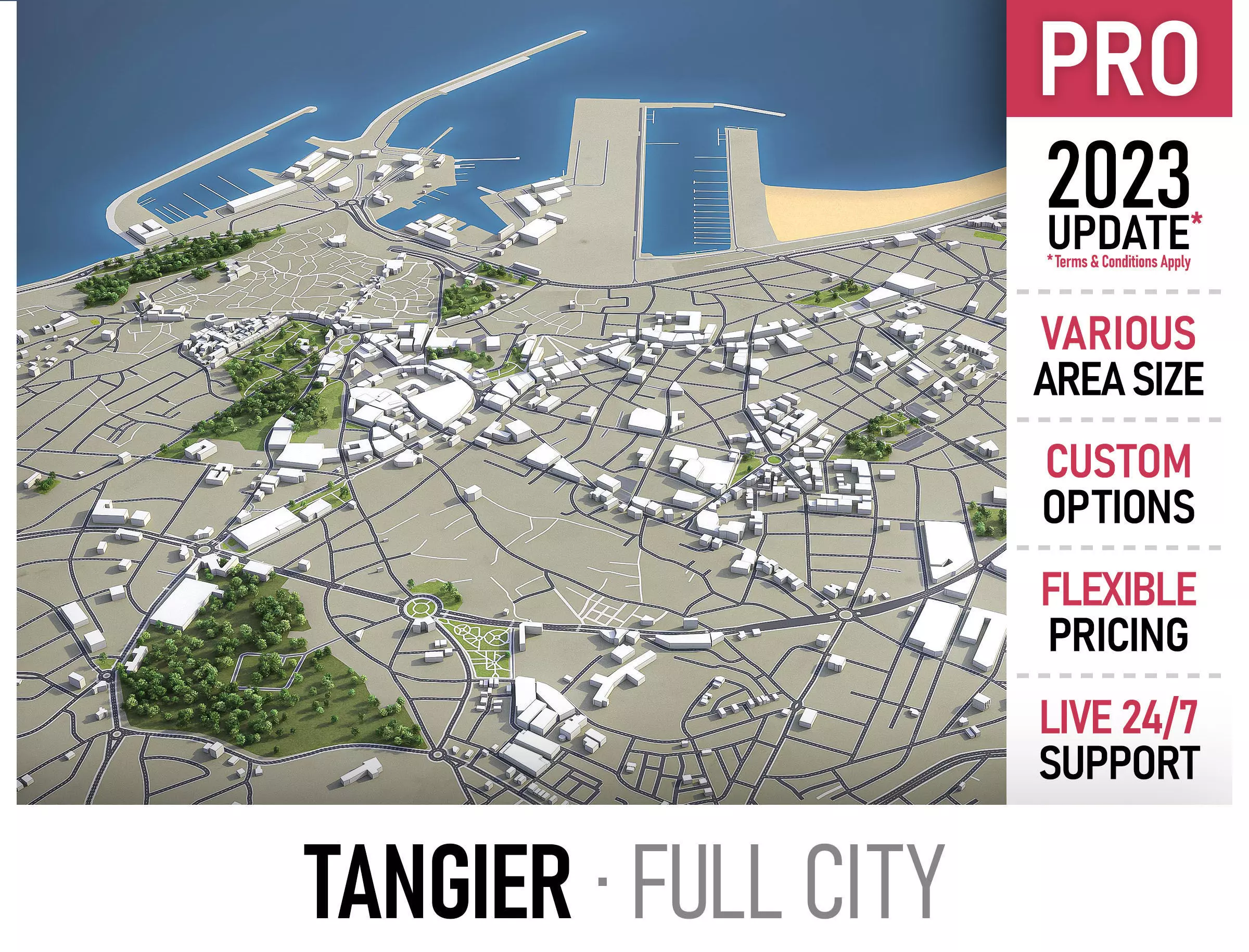Tangier  Low-poly 3D model_0