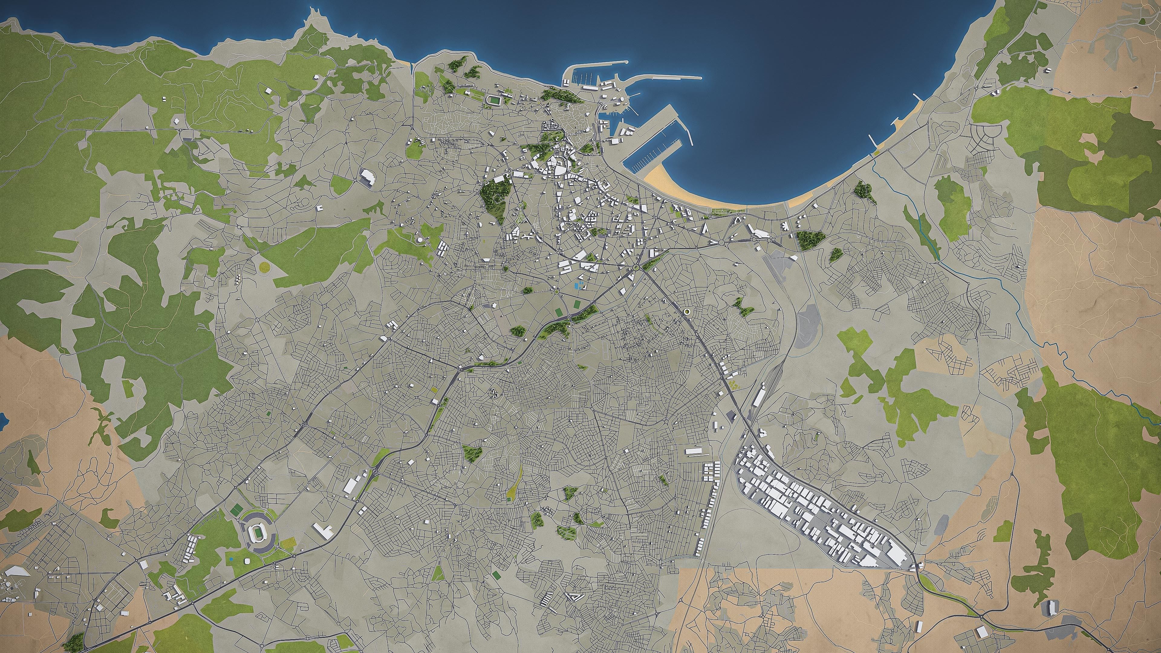 Tangier  Low-poly 3D model_8