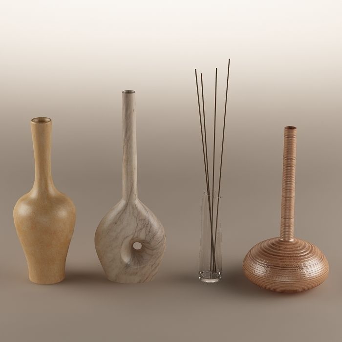 Decorative vase 01 3D model_5