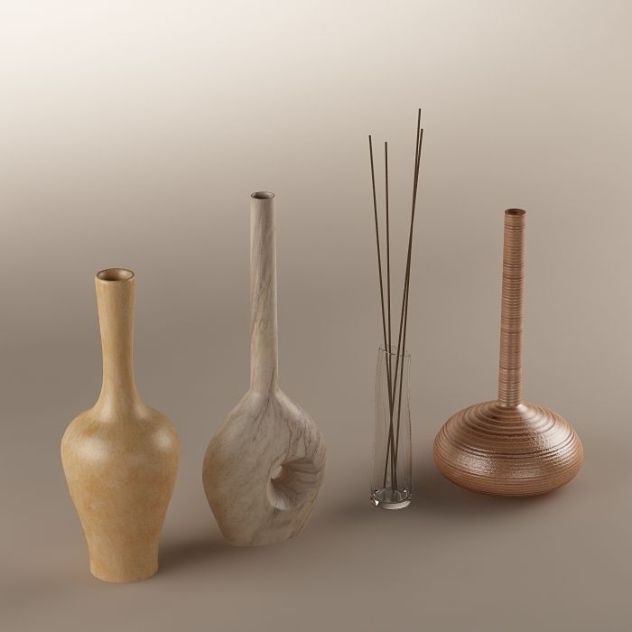 Decorative vase 01 3D model_3