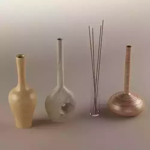 Decorative vase 01 3D model