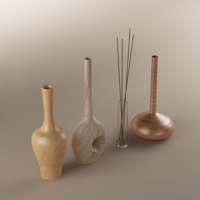 Decorative vase 01 3D model_2