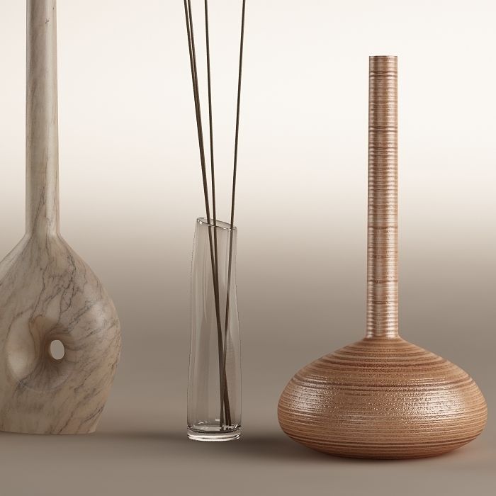 Decorative vase 01 3D model_6