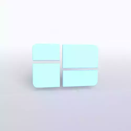 Windows 1 Logo v1 001 Free low-poly 3D model