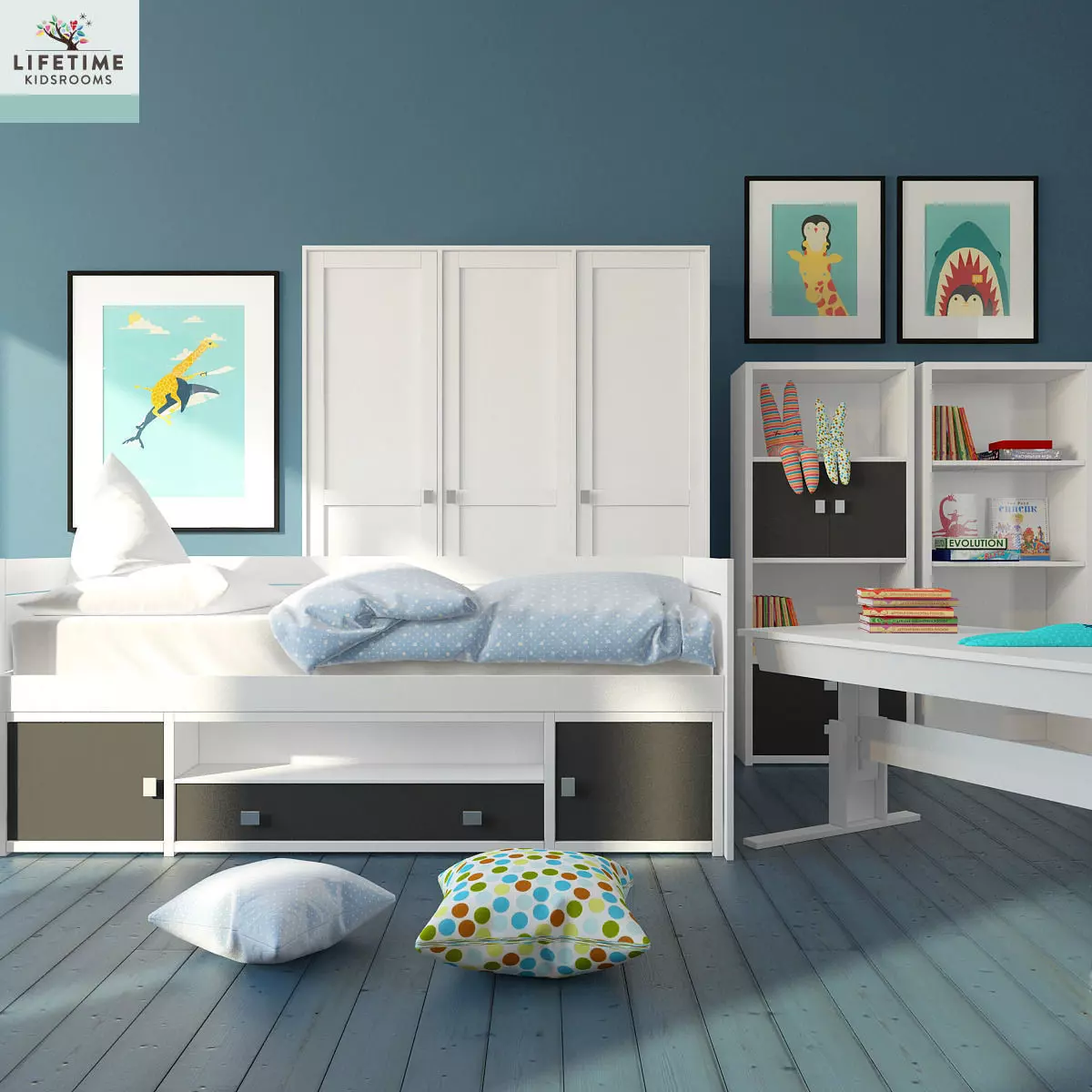 Kid bedroom Free 3D model