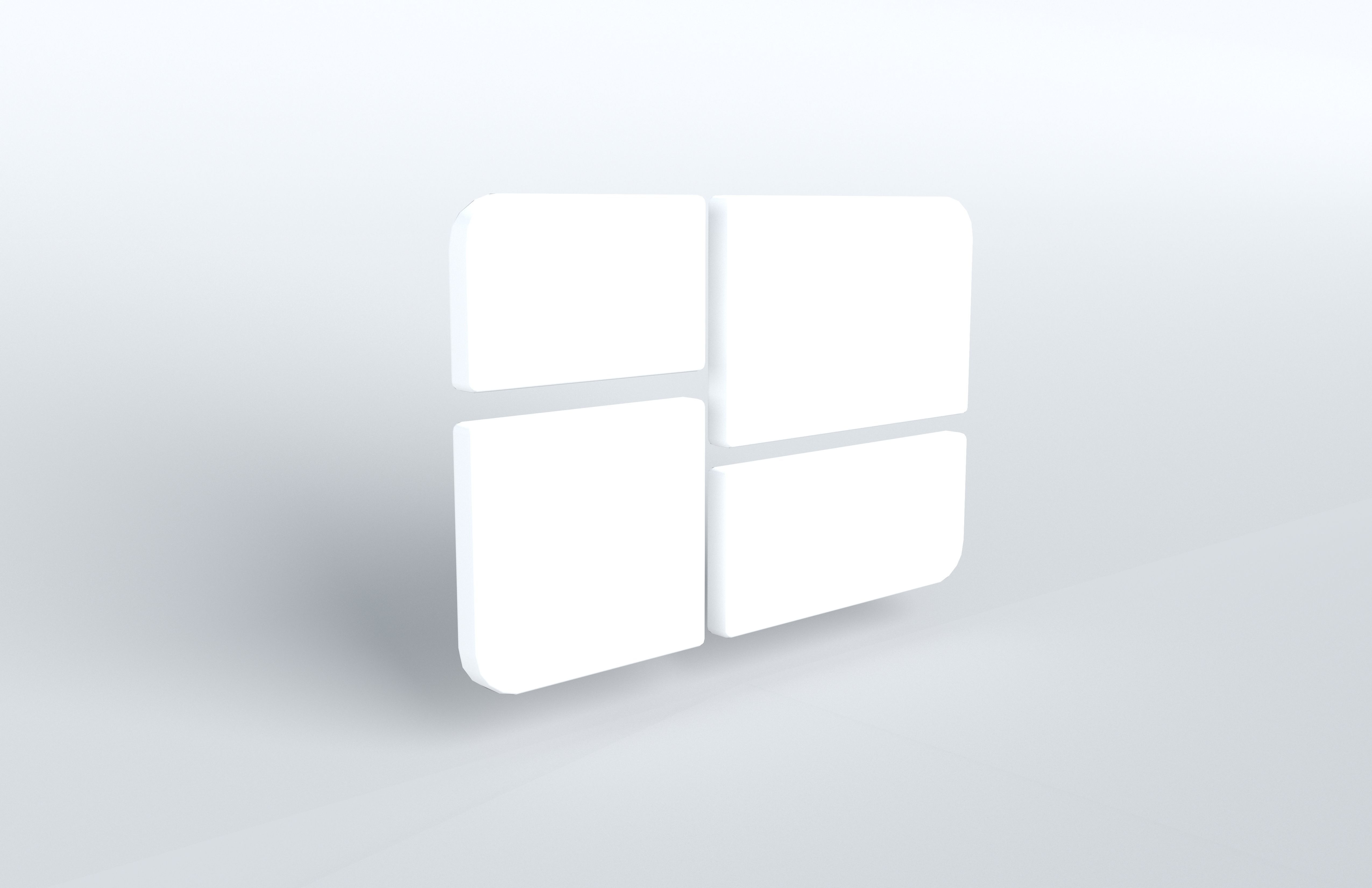 Windows 1Logo v1 003 Free low-poly 3D model_3