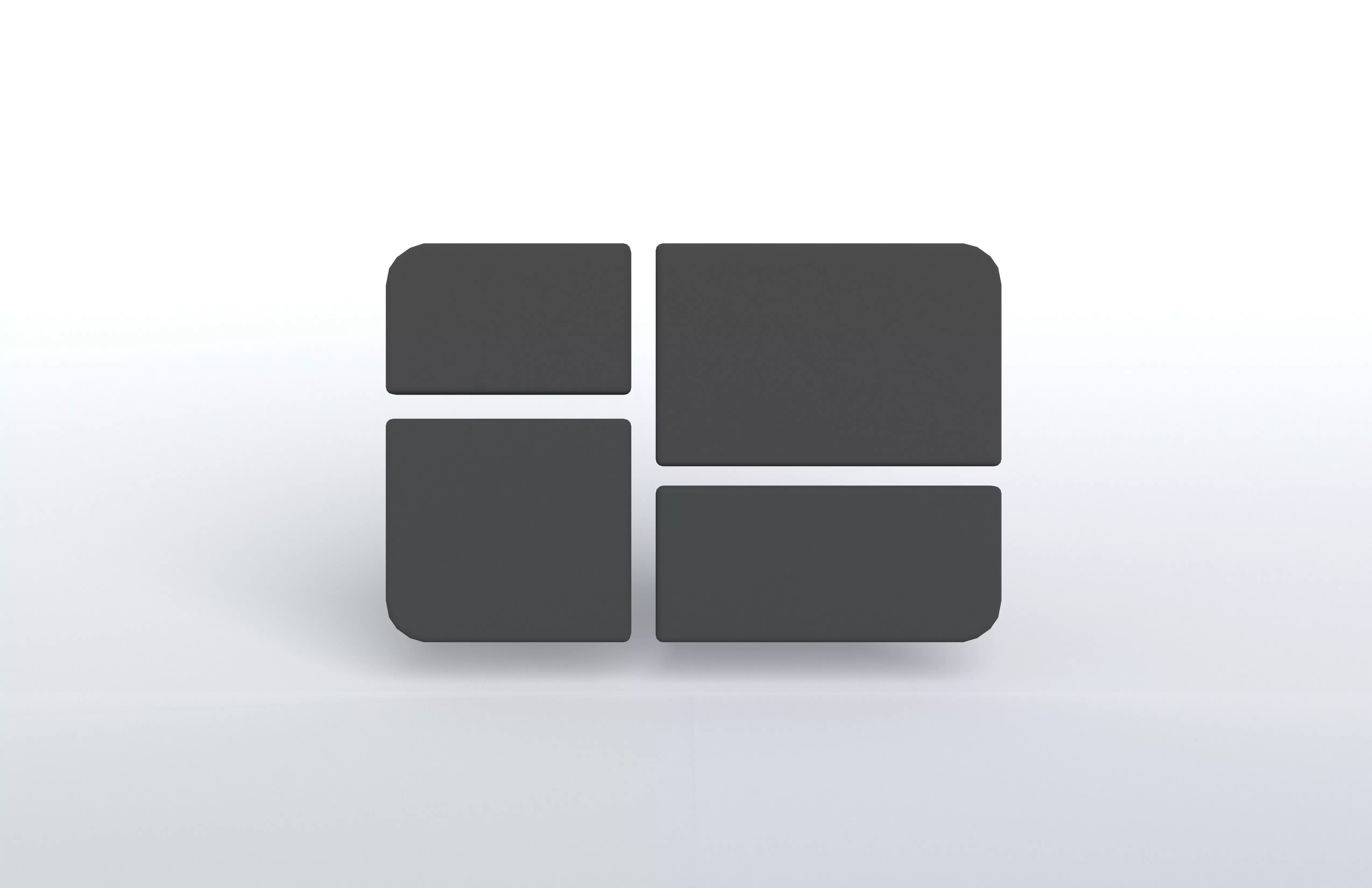 Windows 1 Logo v1 004 Free low-poly 3D model