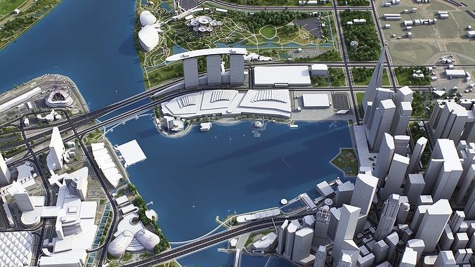 Singapore - Johor Bahru 3D Model Pack 2