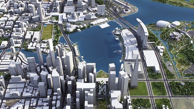 Singapore - Johor Bahru 3D Model Pack 3