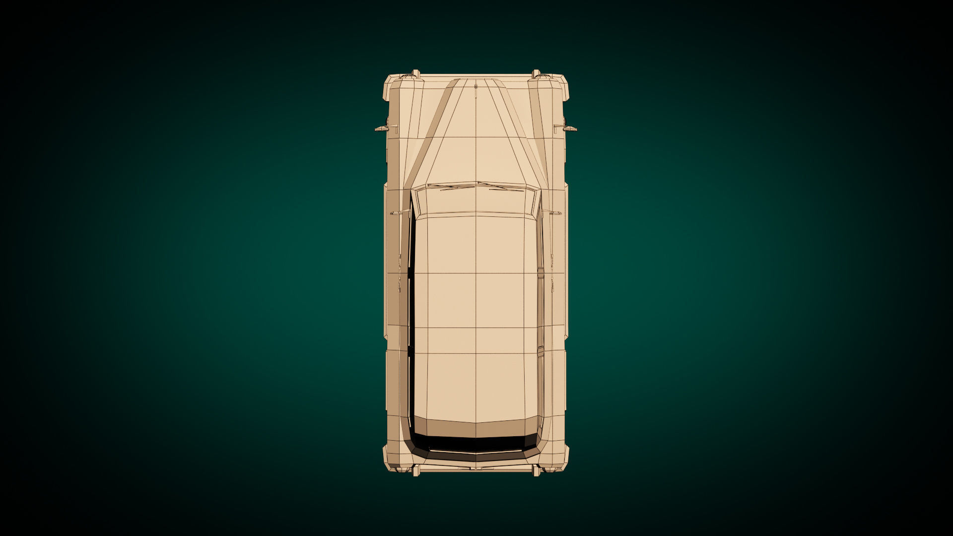 Low Poly Sedan Car 10 Low-poly 3D model_13
