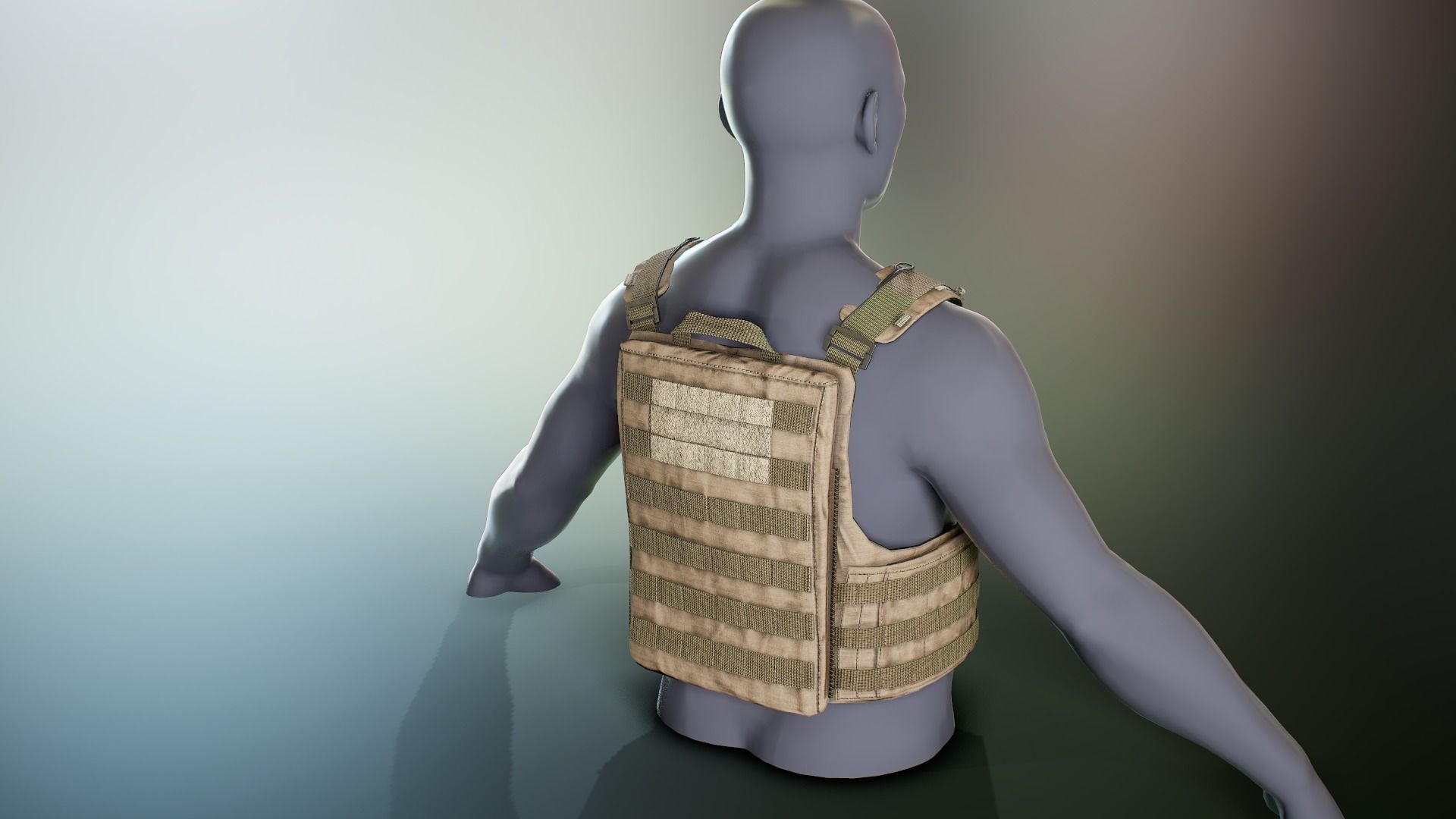 Crye Cage VEST Low-poly 3D model_2