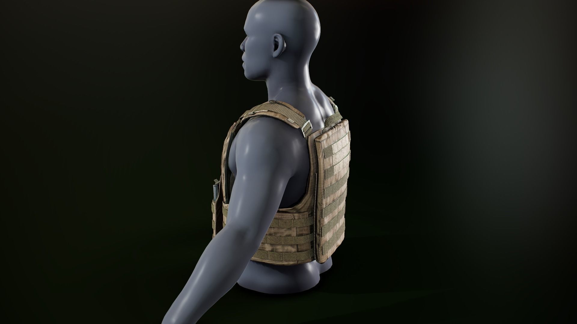 Crye Cage VEST Low-poly 3D model_3