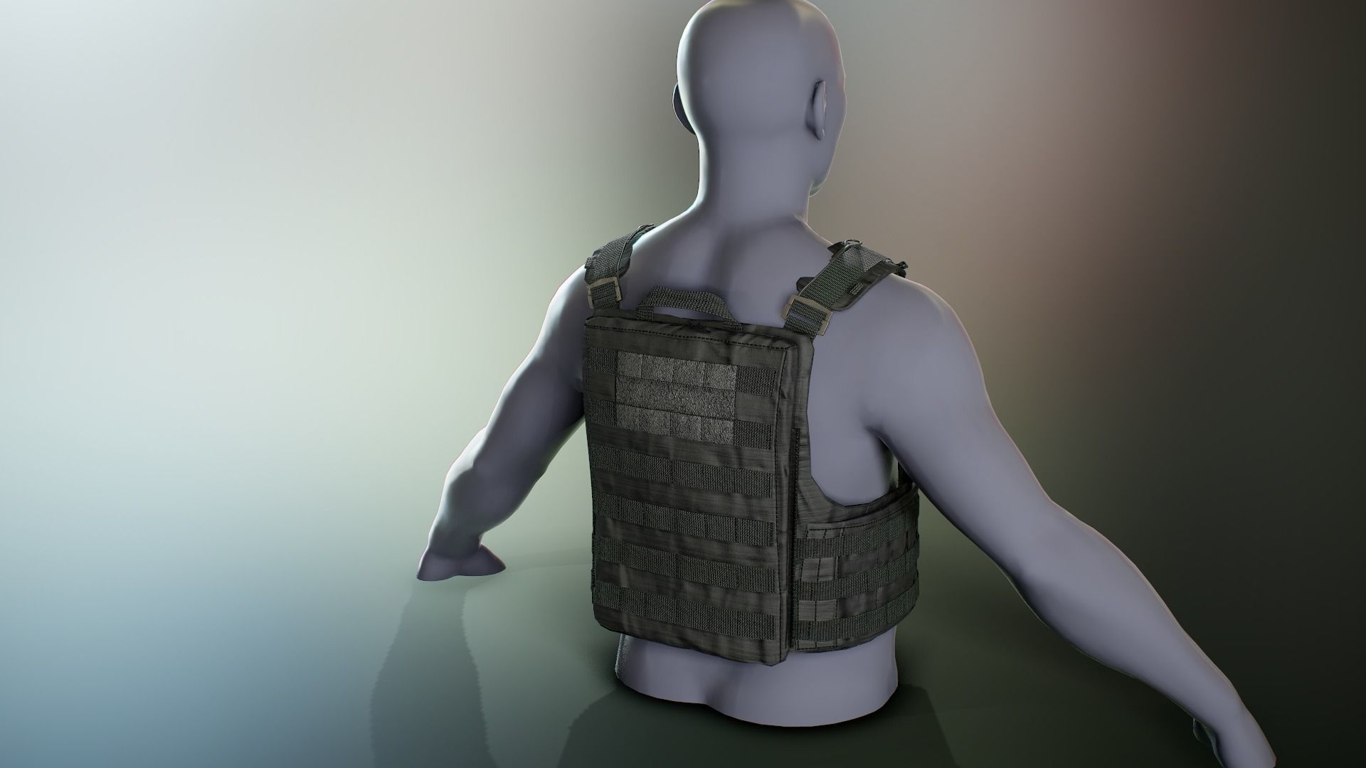 Crye Cage VEST Low-poly 3D model_8