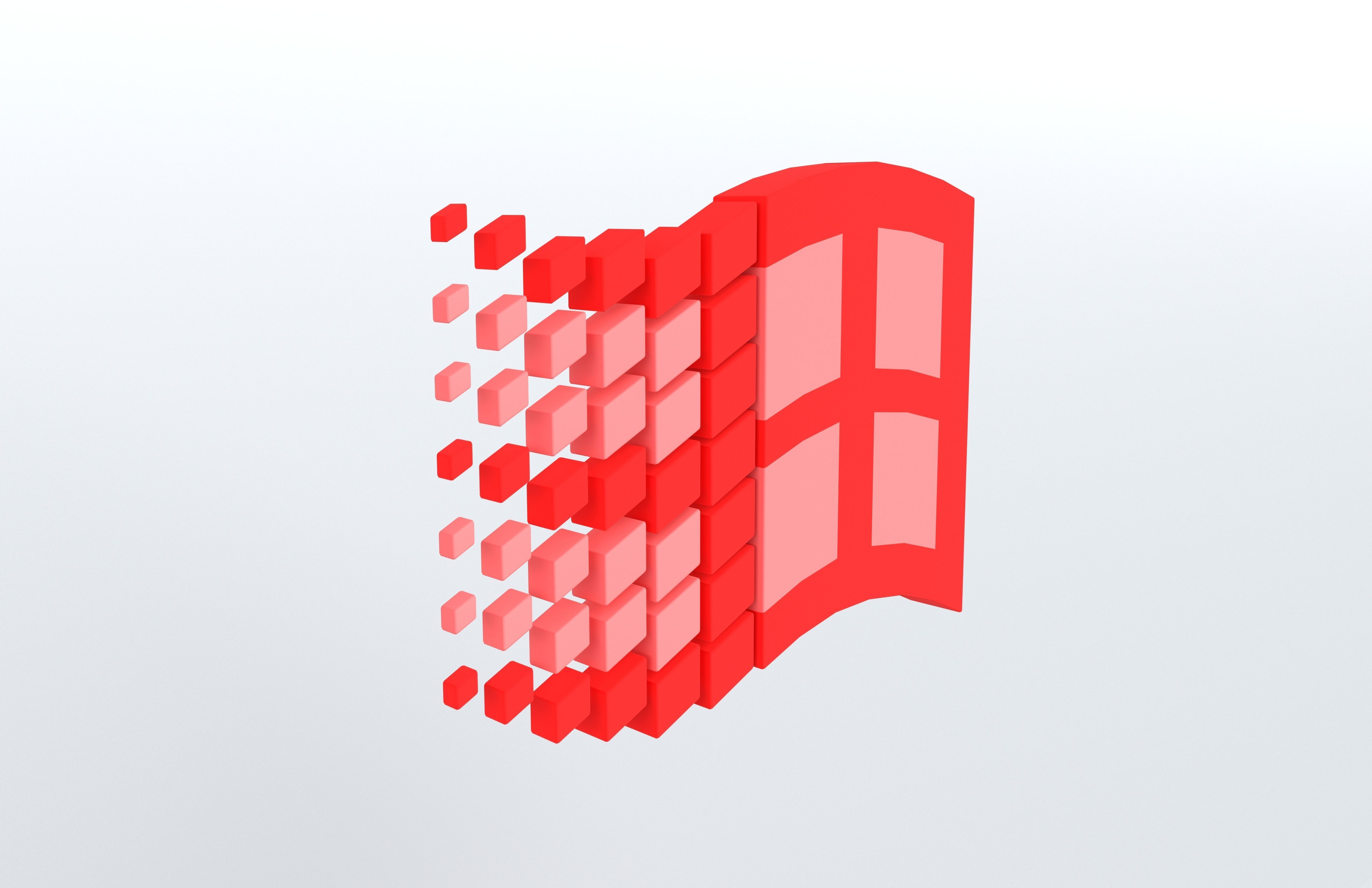 Windows 95 Logo v1 003 Free low-poly 3D model_3