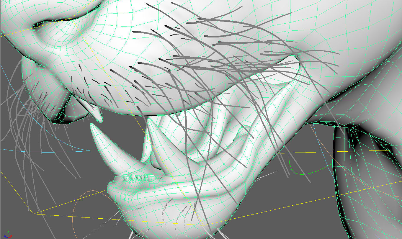 Tiger maya 3D model_8