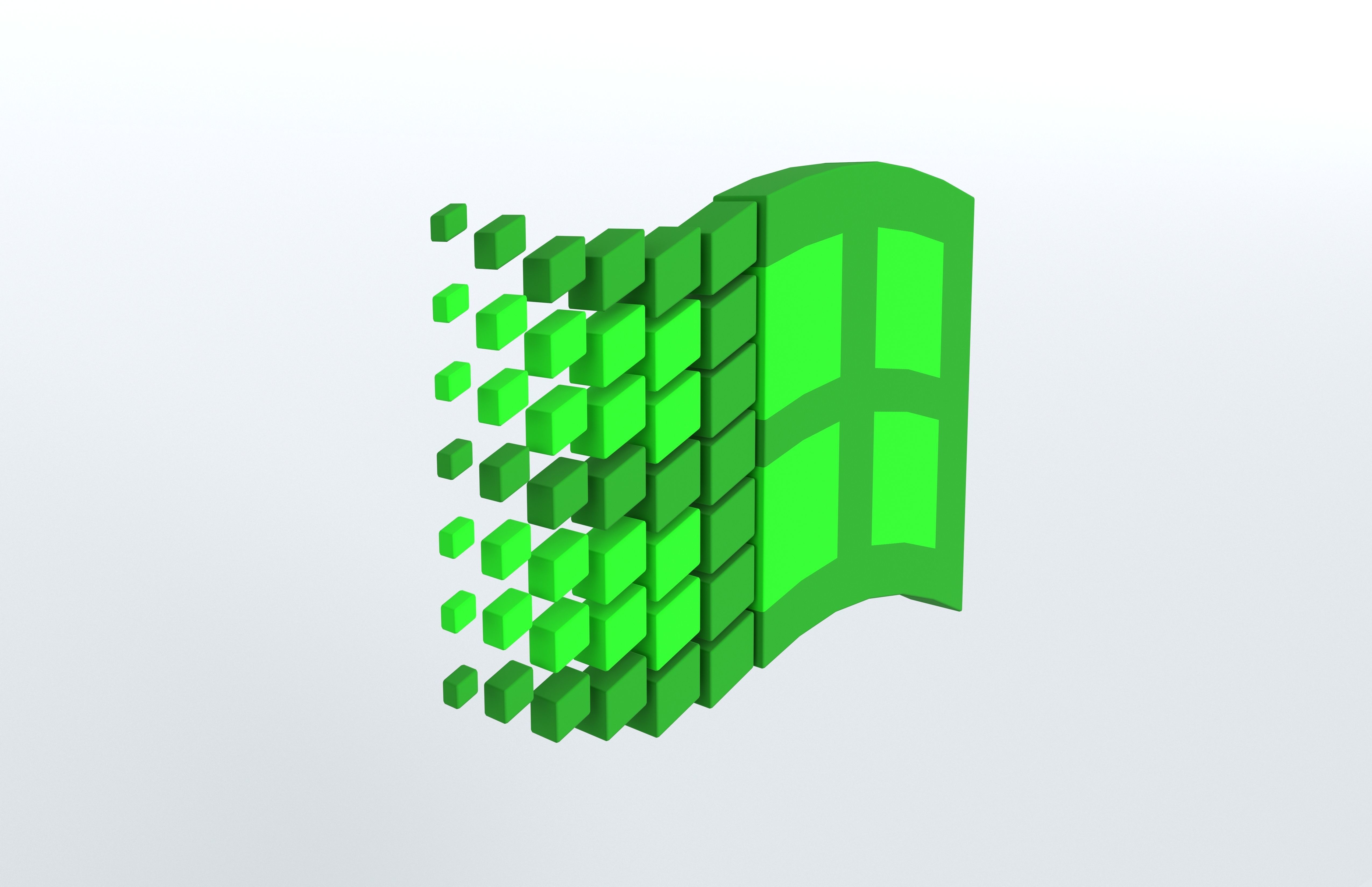 Windows 95 Logo v1 004 Free low-poly 3D model_3