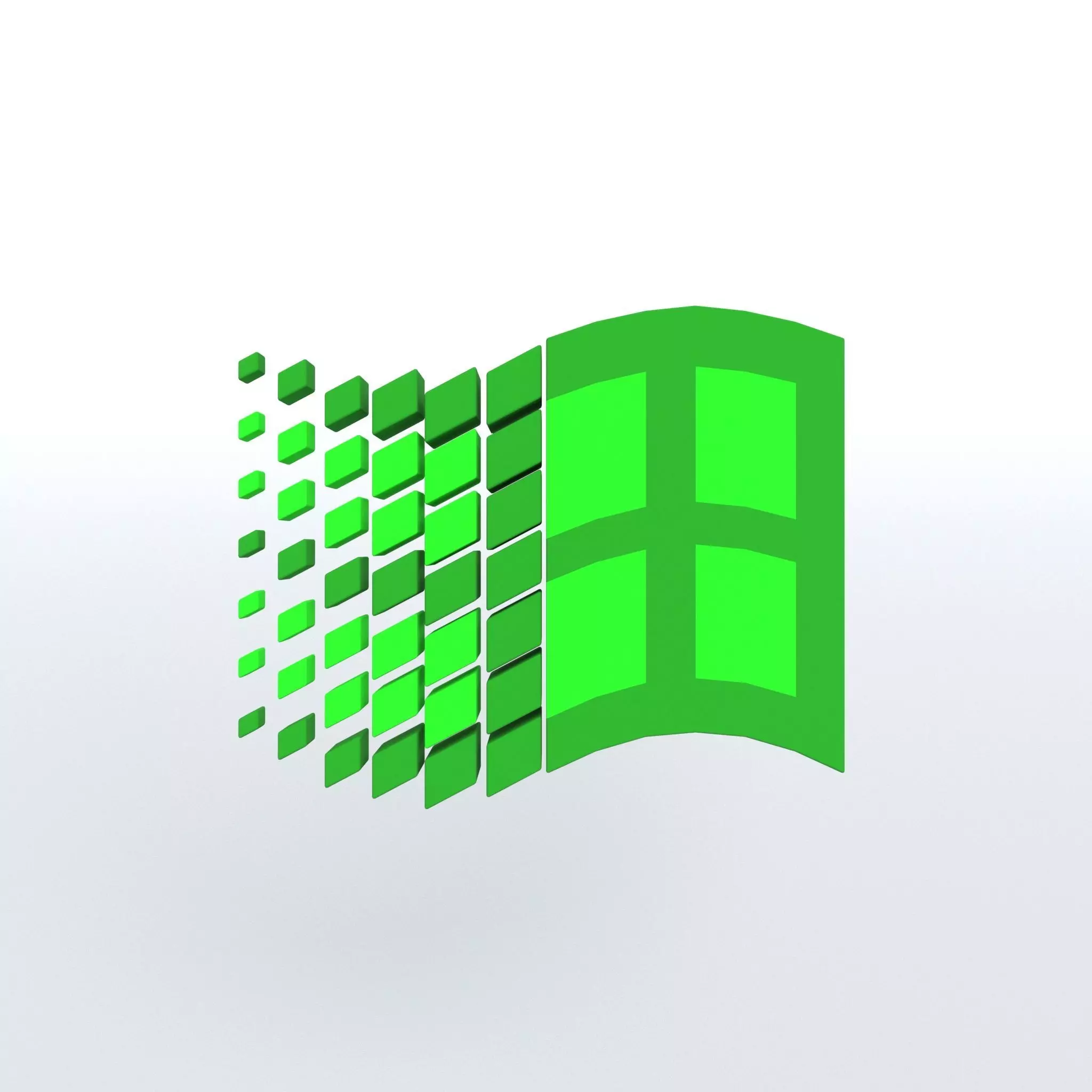 Windows 95 Logo v1 004 Free low-poly 3D model_0