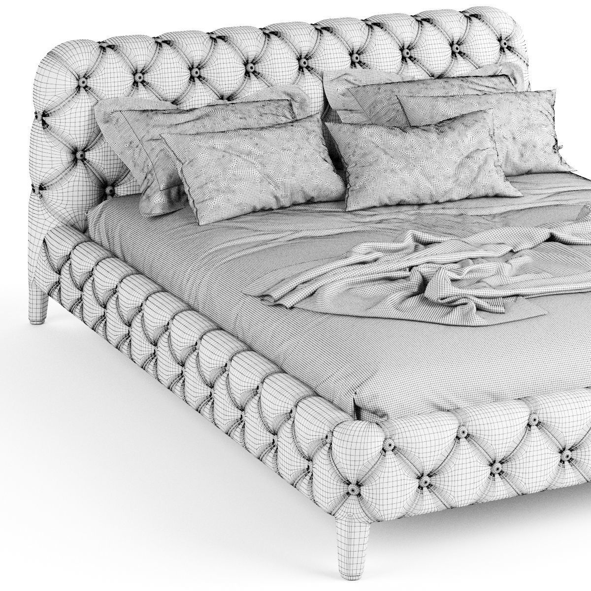 Windsor dream bed 3D model_4